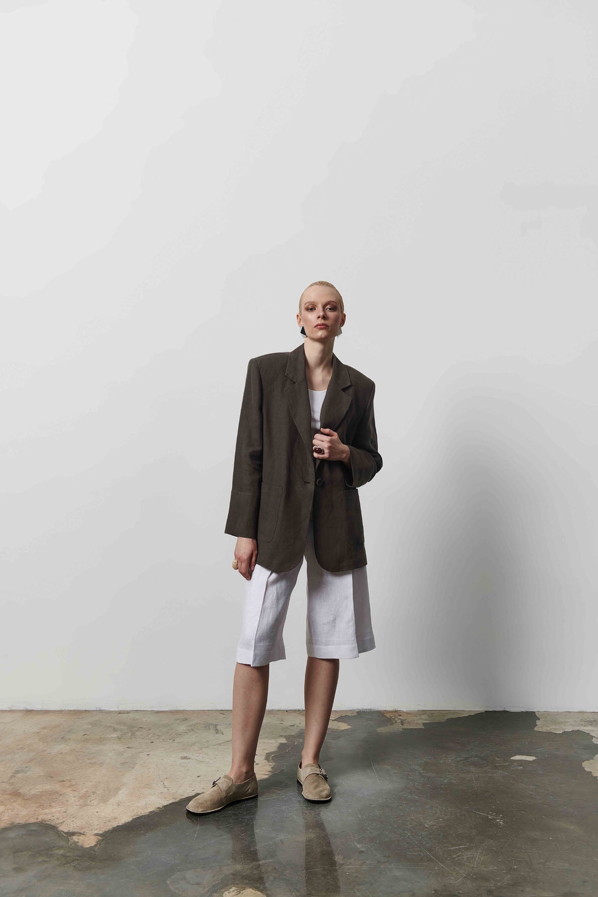 Linen Women's Blazer Jacket