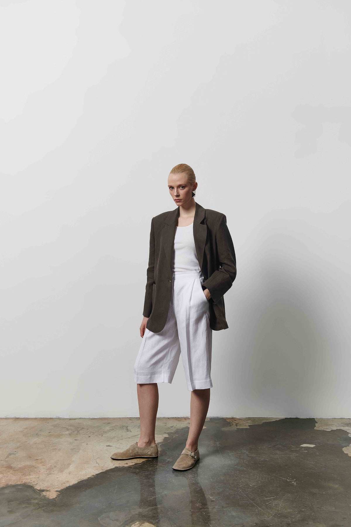 Linen Women's Blazer Jacket