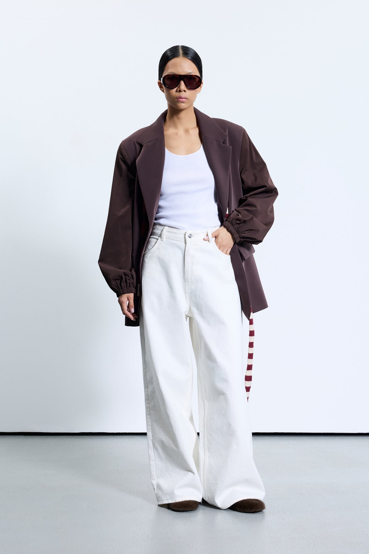 2708 White Denim Pants