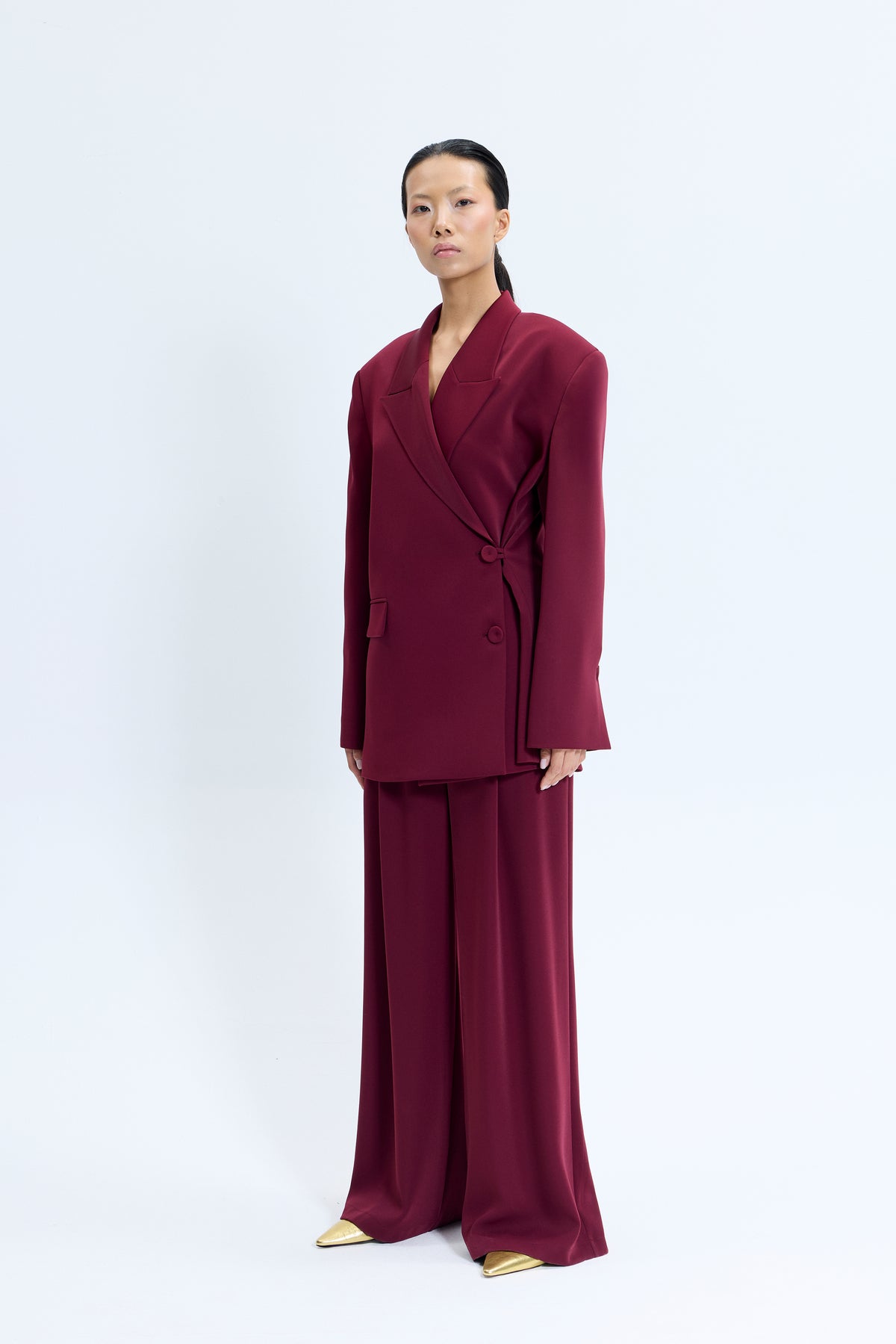 2709 Burgundy Trousers