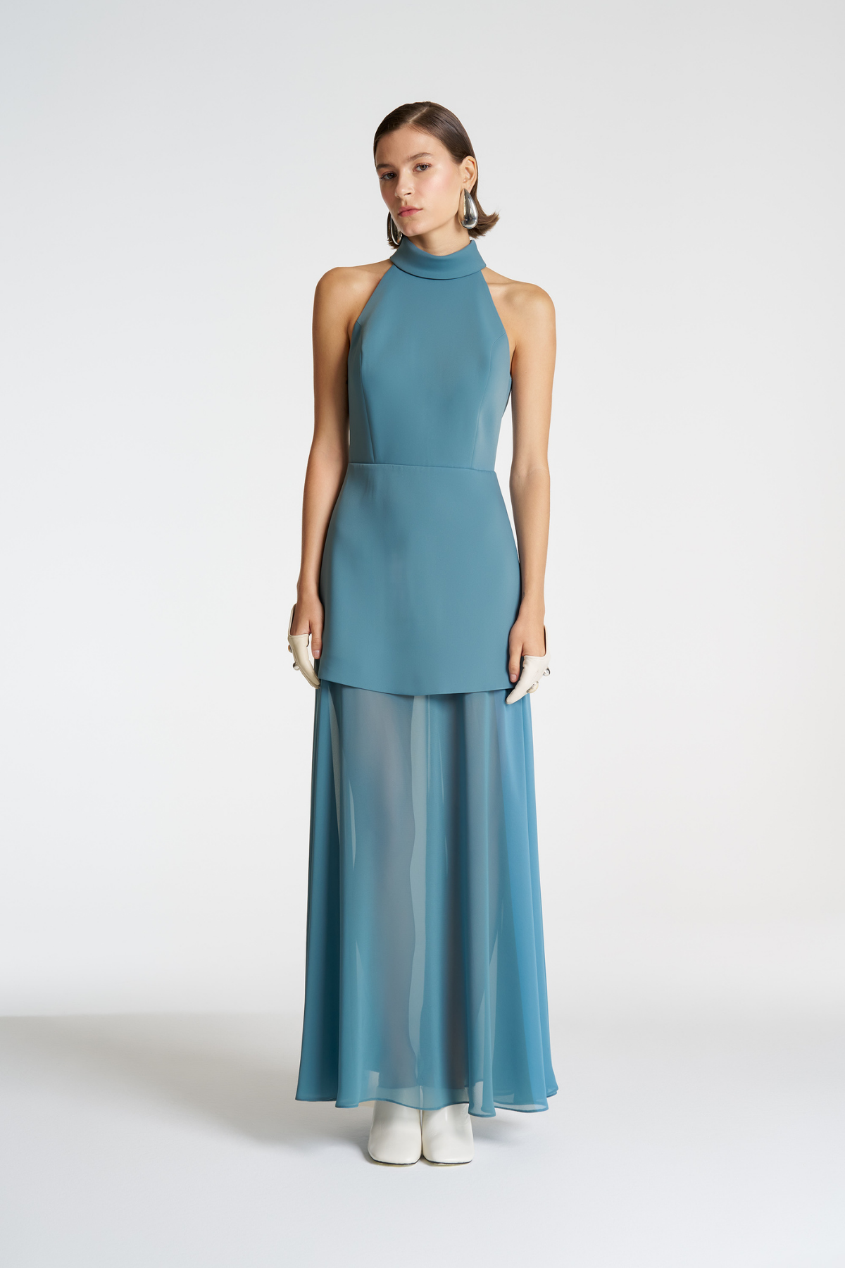 Halter Form Maxi Elbise