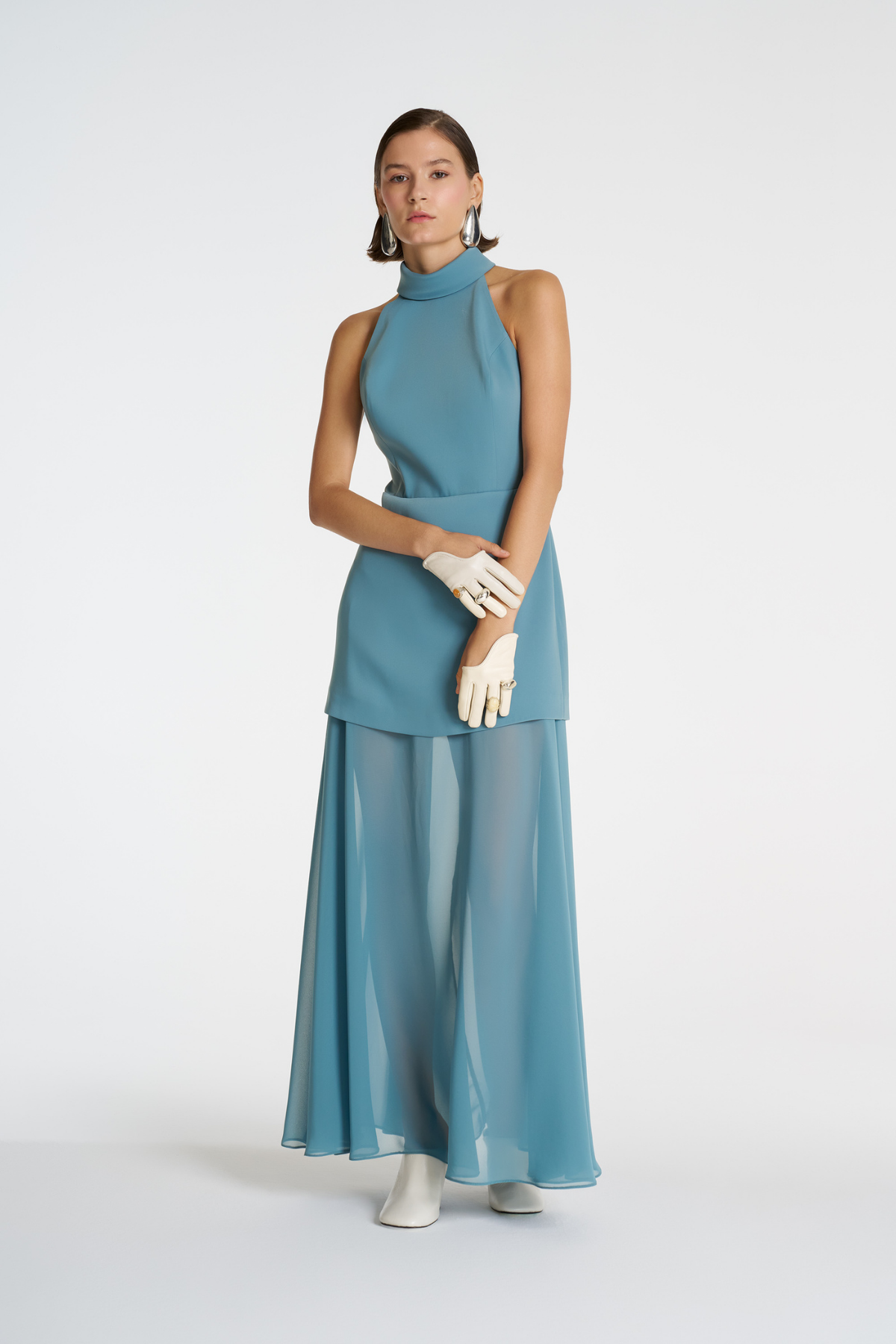 Halter Form Maxi Elbise