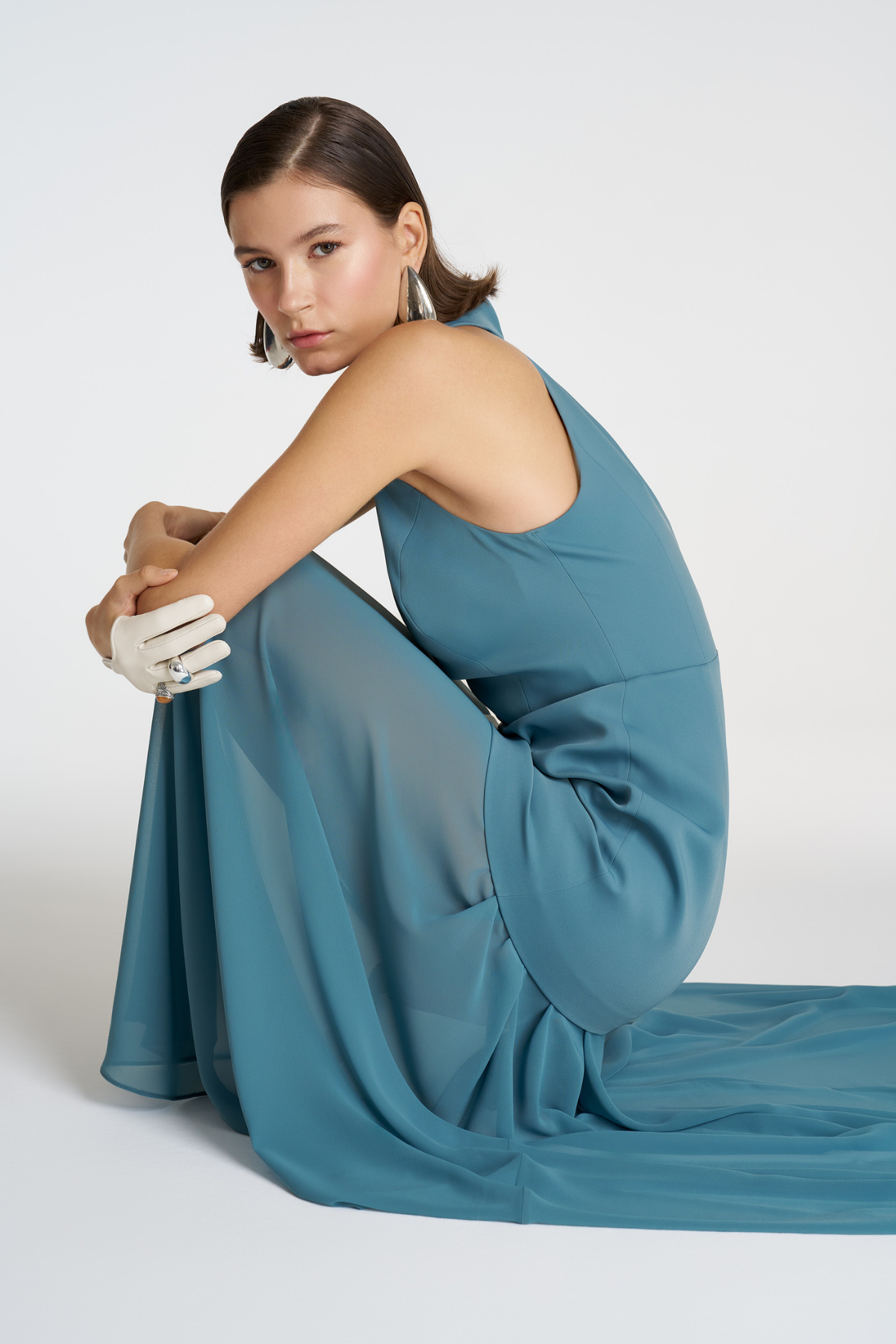 Halter Form Maxi Elbise