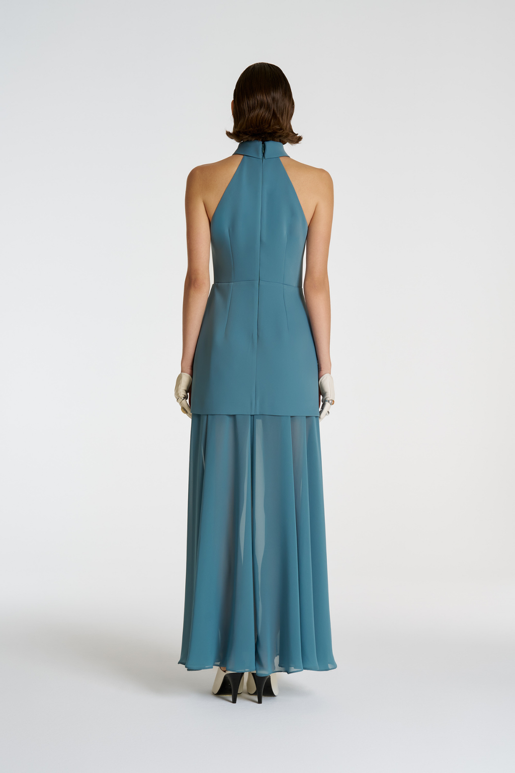Halter Form Maxi Elbise