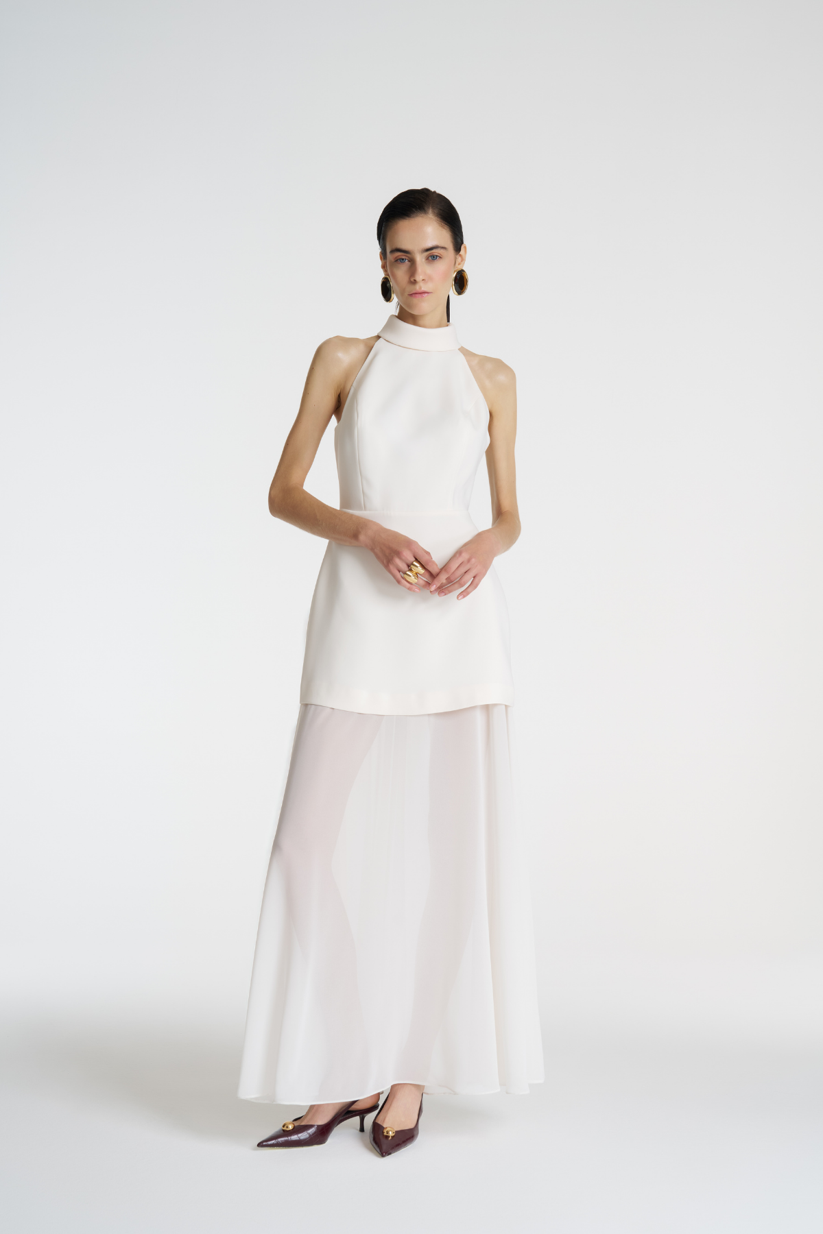 Halter Form Maxi Elbise