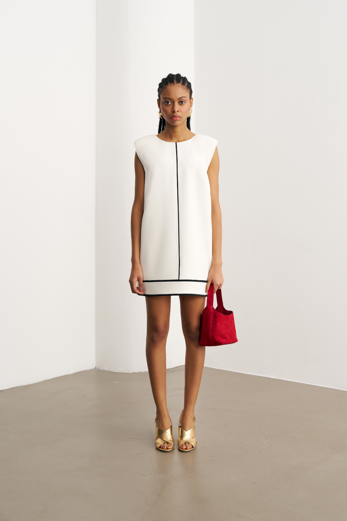 4803 Vatkalı Şifon Aller Etekli Elbise