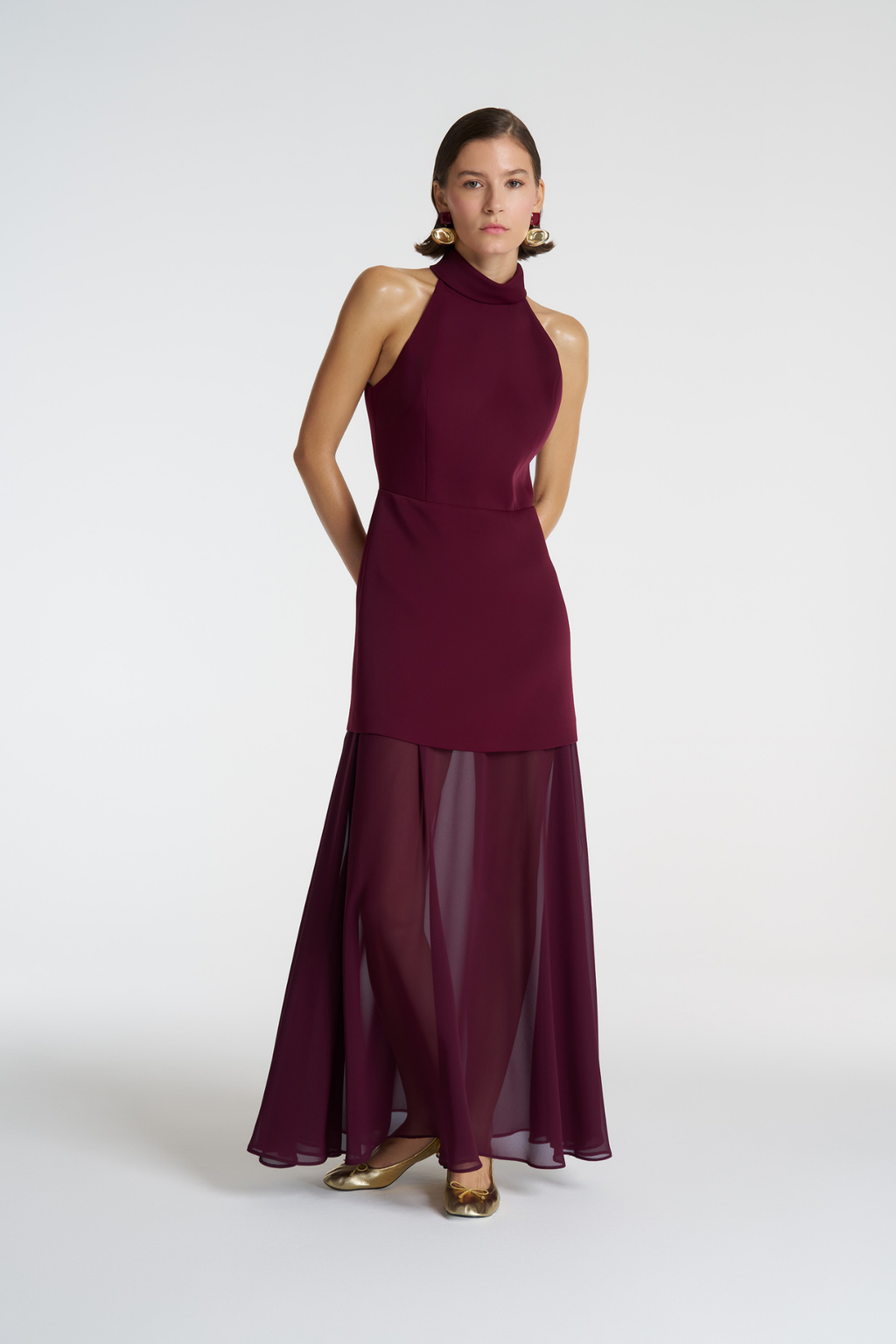 Halter Form Maxi Elbise