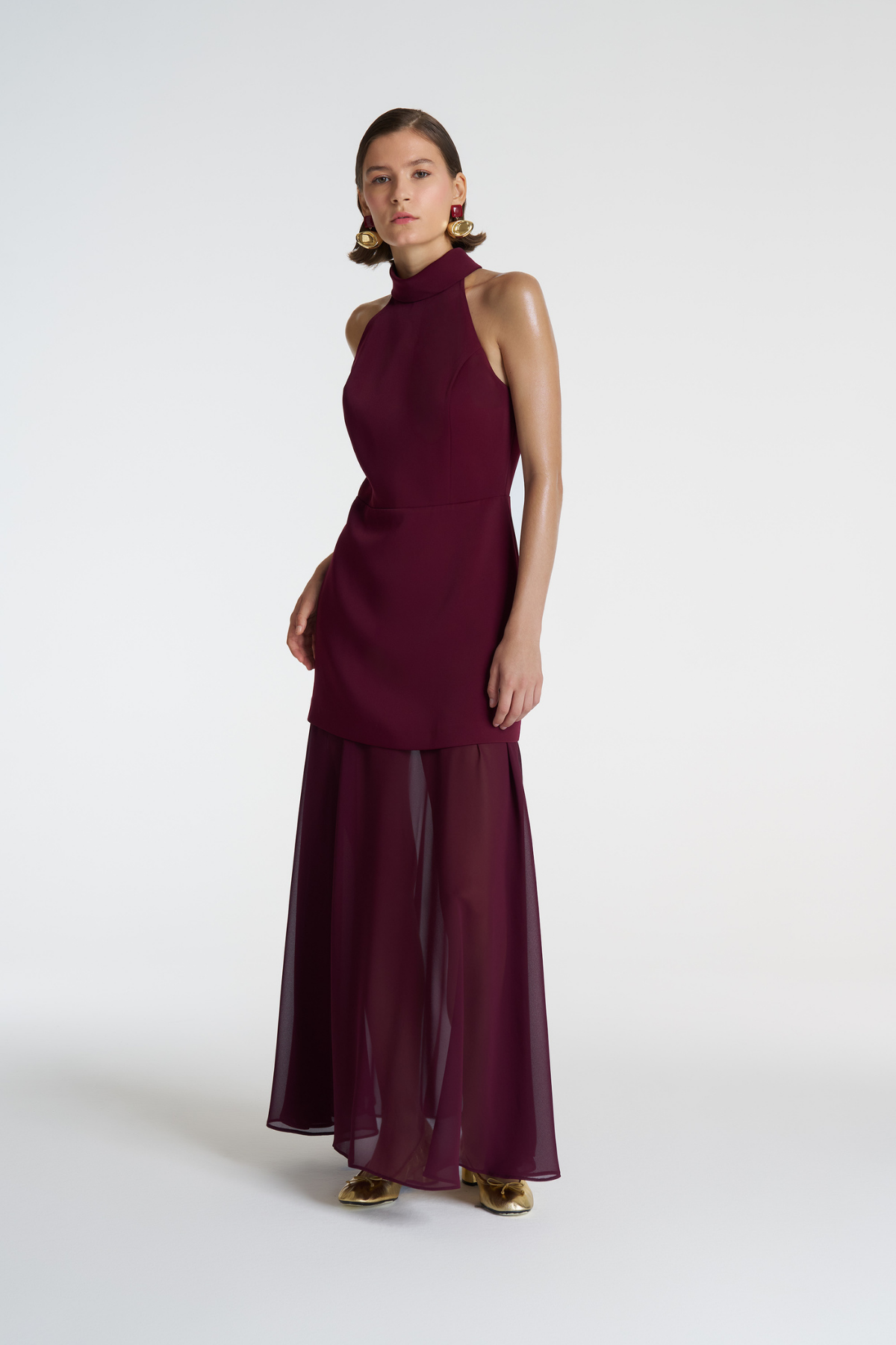Halter Form Maxi Elbise