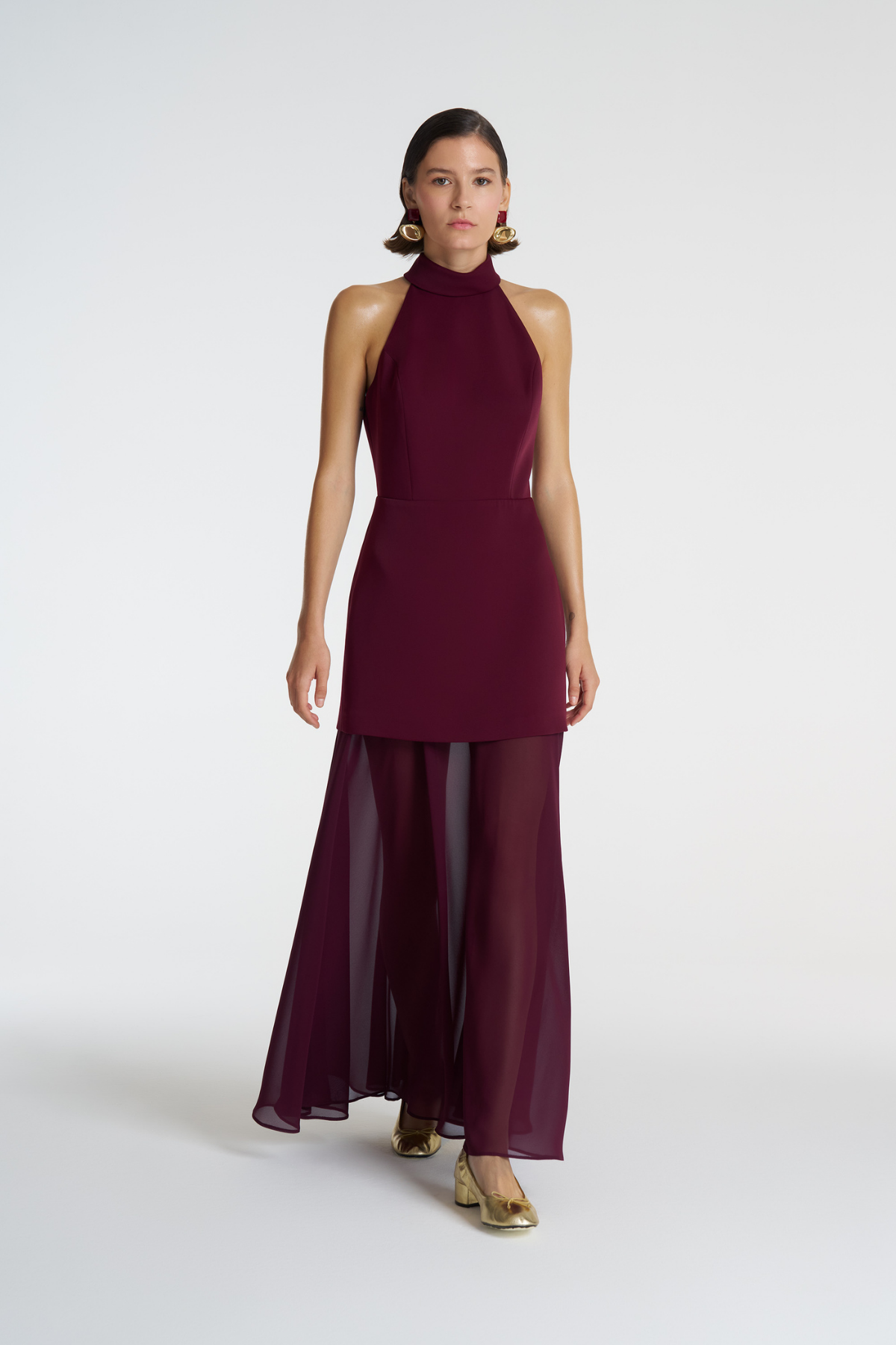 Halter Form Maxi Elbise