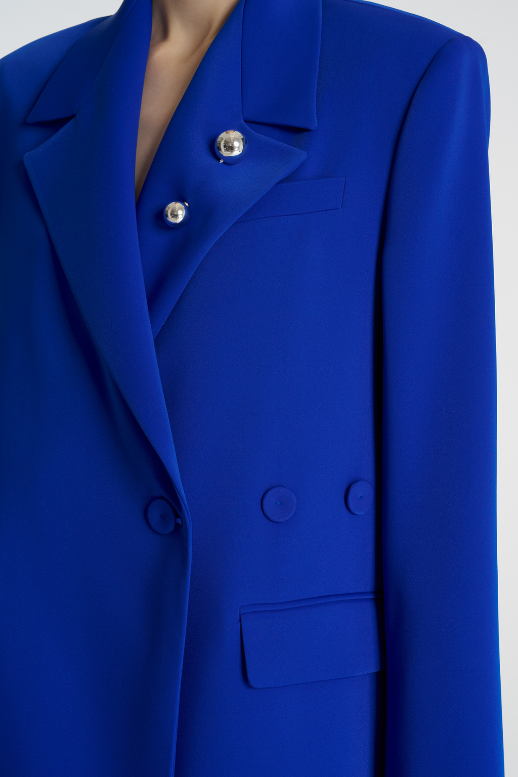Kruvaze Blazer Ceket Pantolon Takım