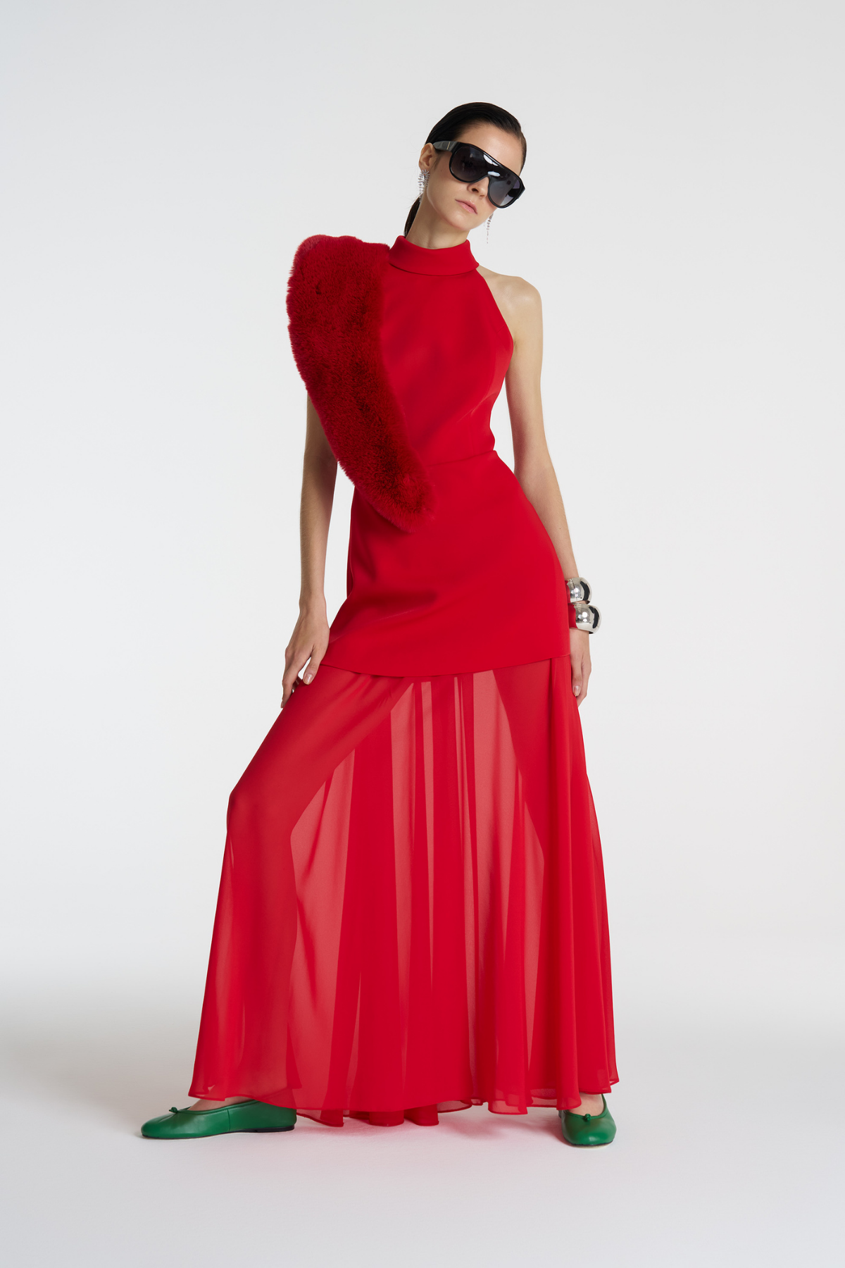 Halter Form Maxi Elbise