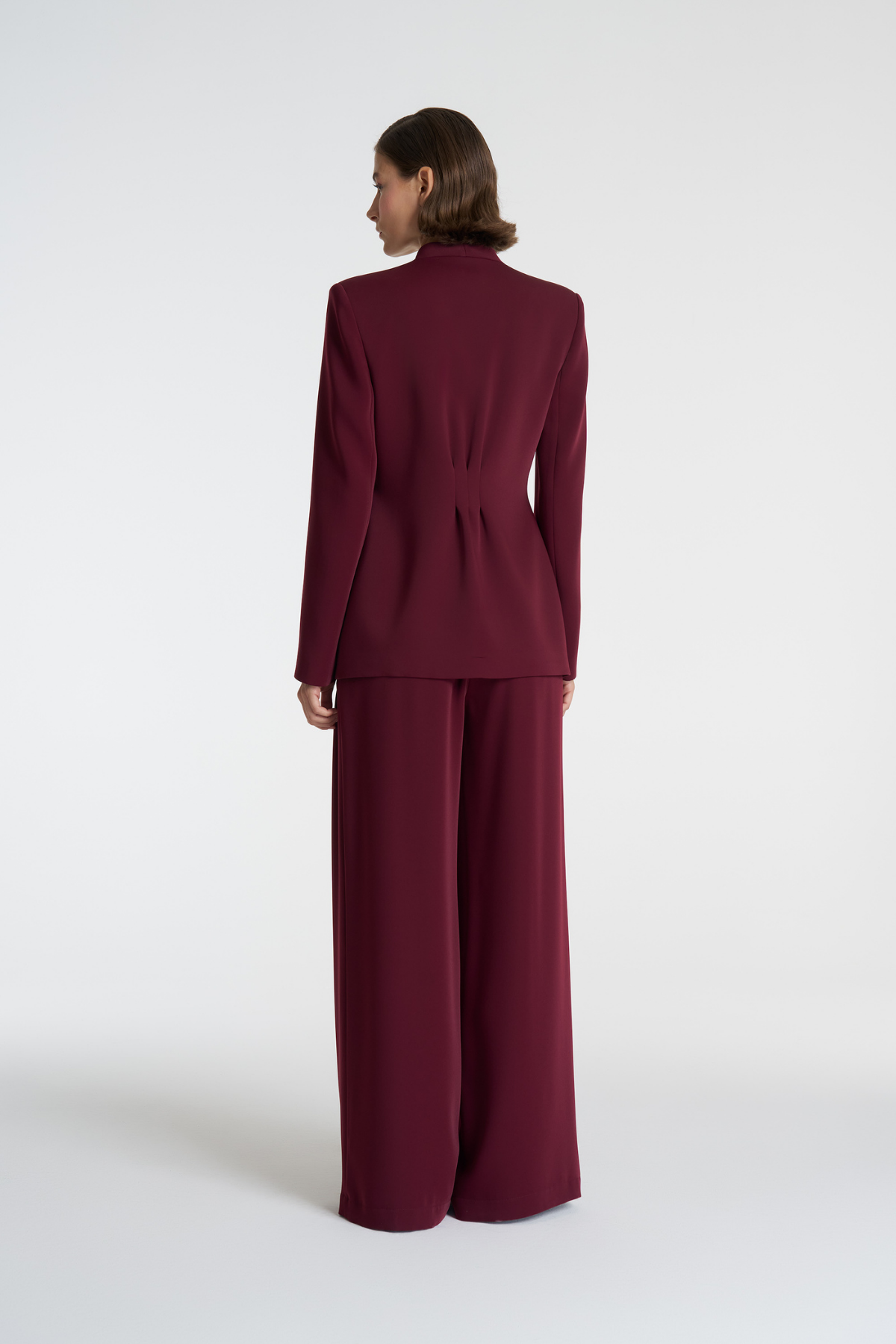 Pile Detaylı Blazer Ceket Pantolon Takım