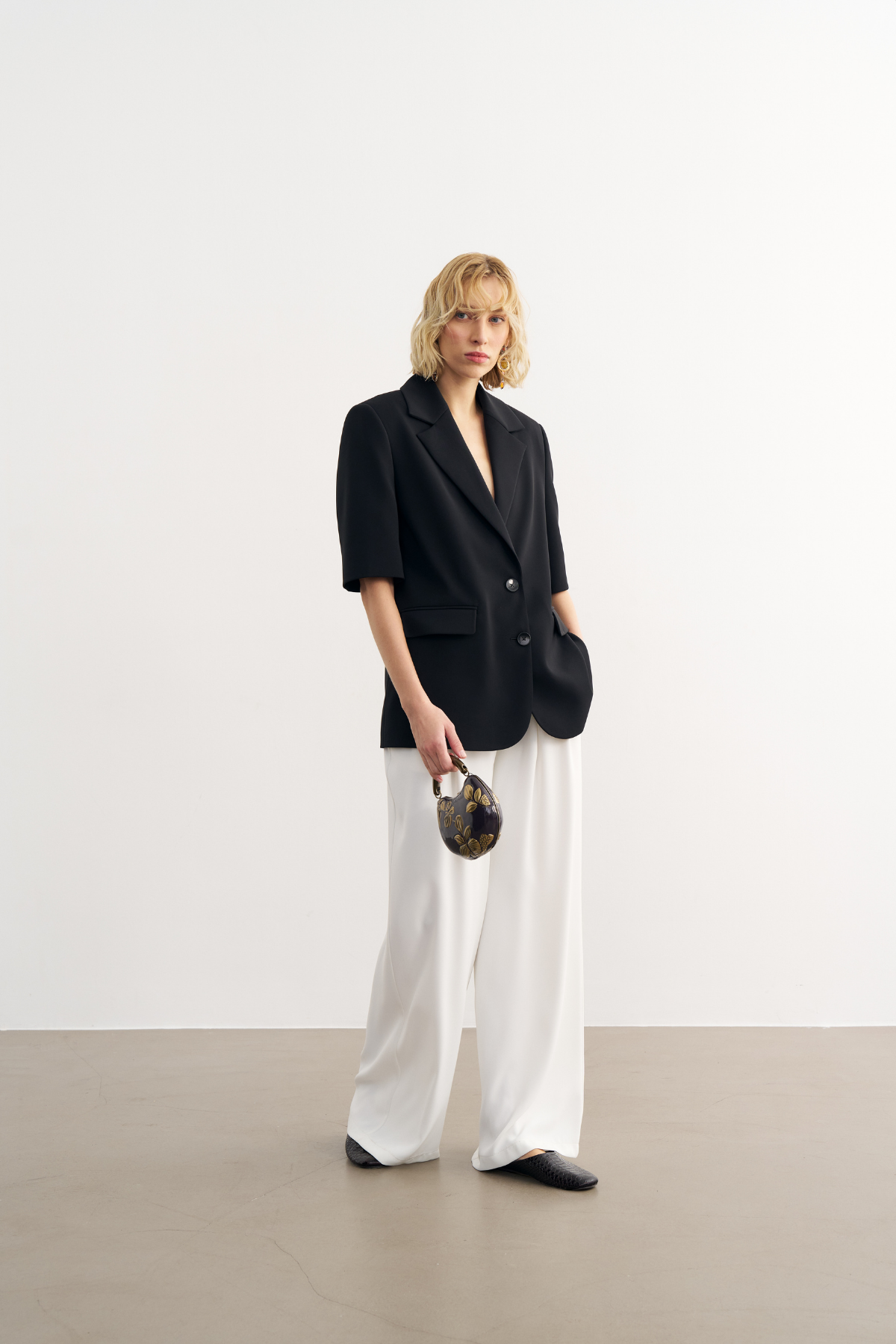 7804 Kısa Kol Kesim Blazer Ceket