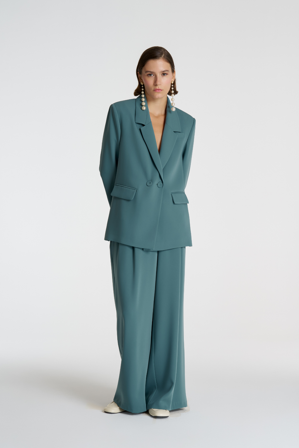 Relaxed Blazer Takım