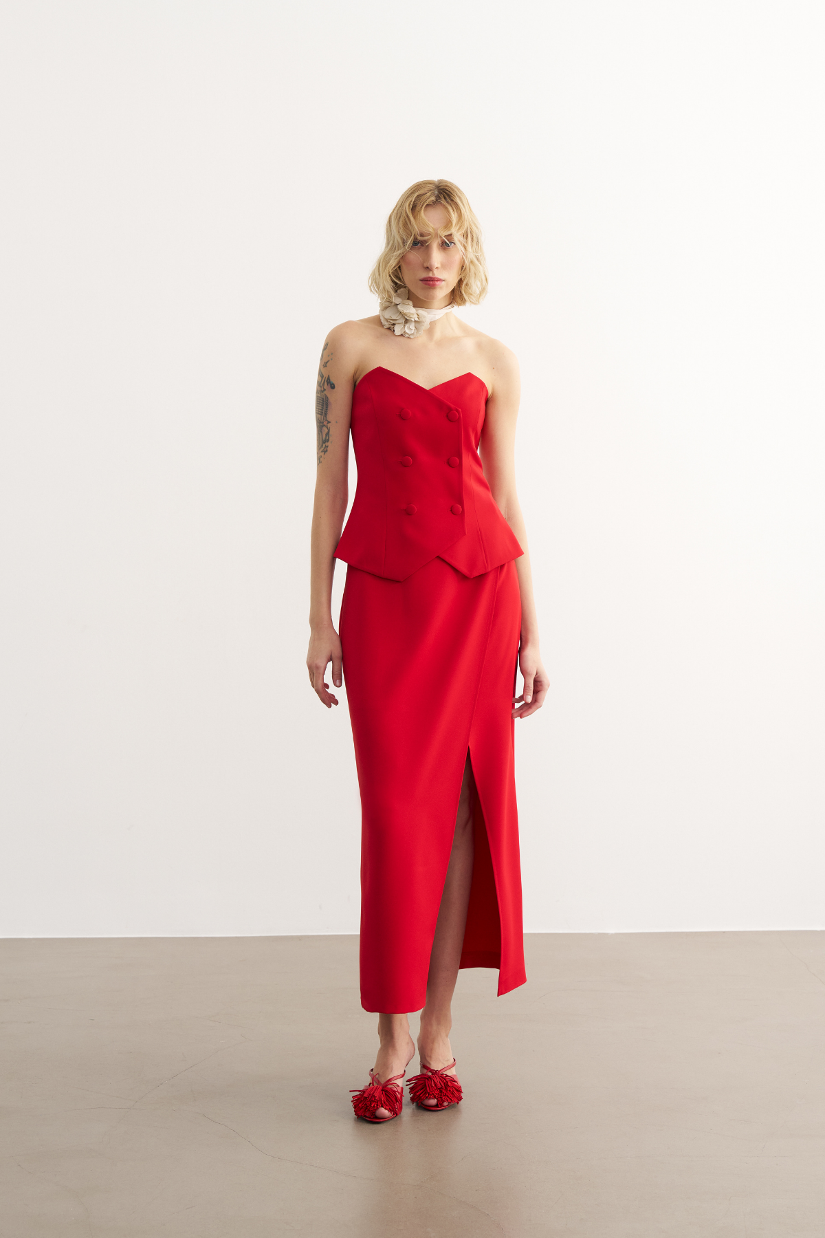 6801 Düğme Detaylı Büstiyer