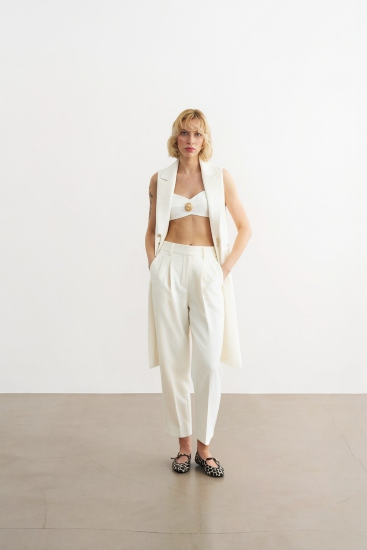 1815 Kemer Detaylı Uzun Yelek