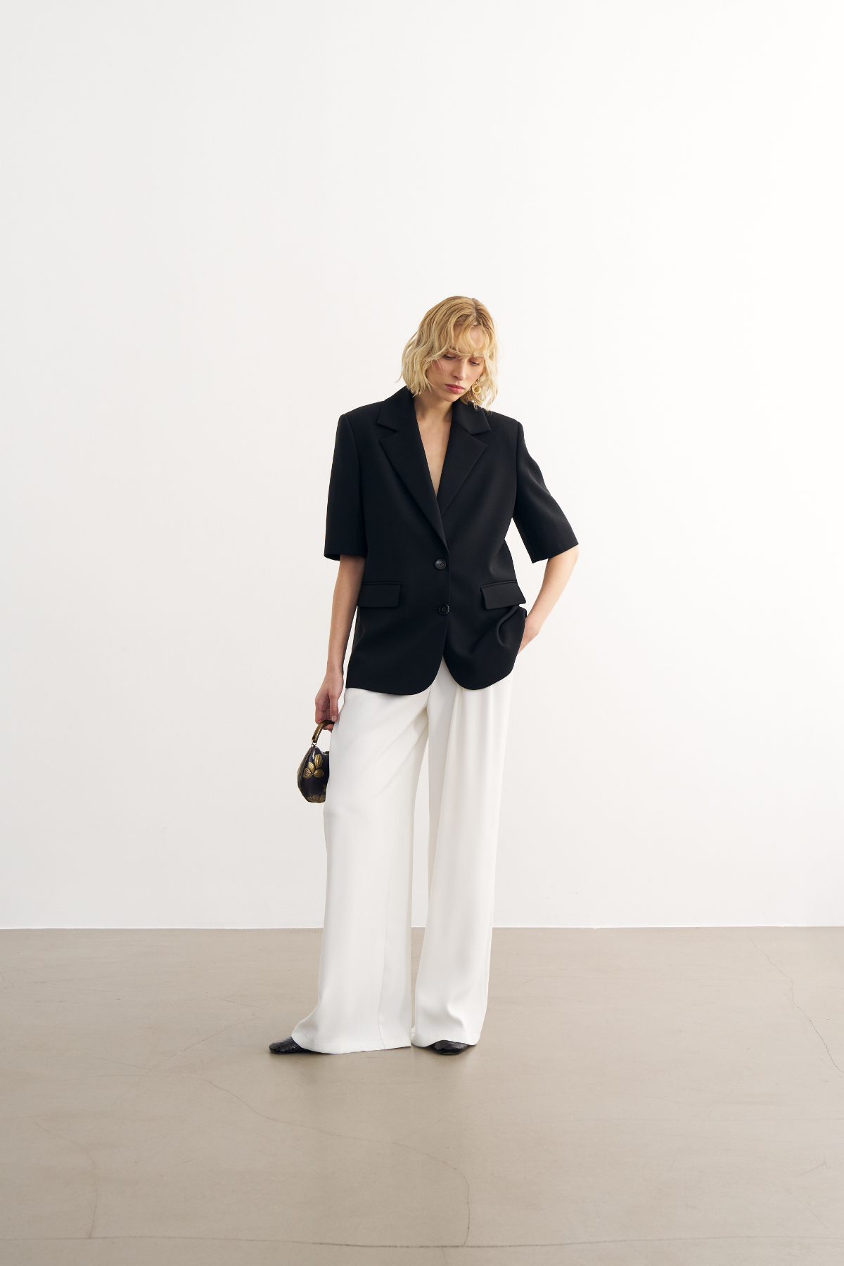 7804 Kısa Kol Kesim Blazer Ceket