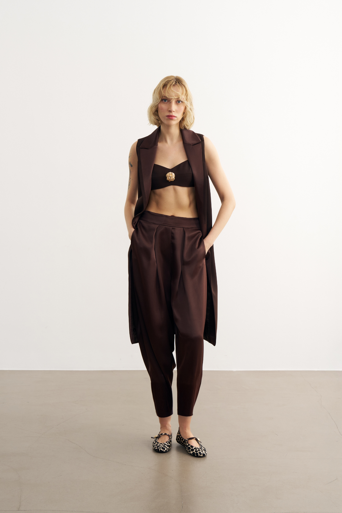 1815 Kemer Detaylı Uzun Yelek