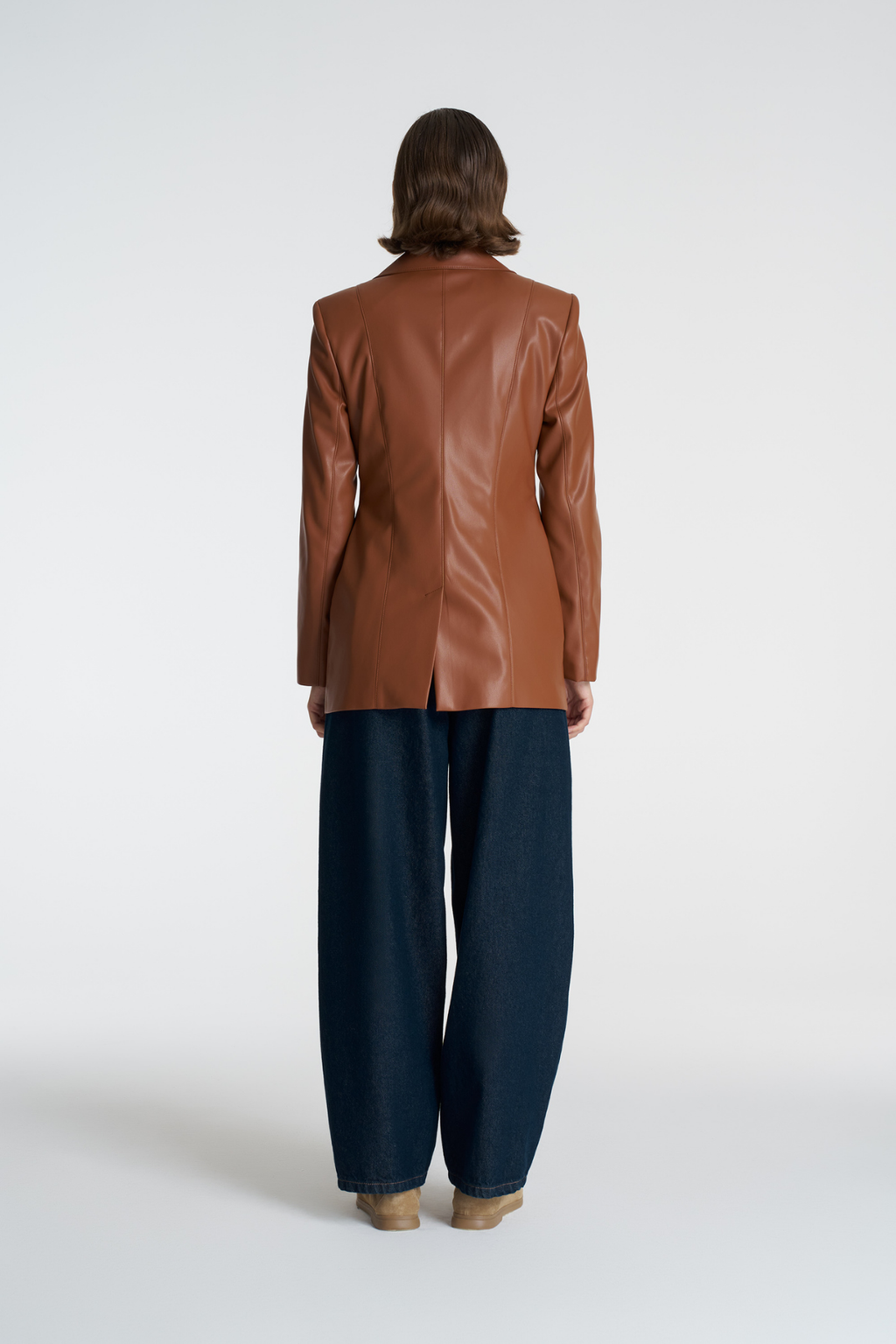 Form Deri Blazer Ceket