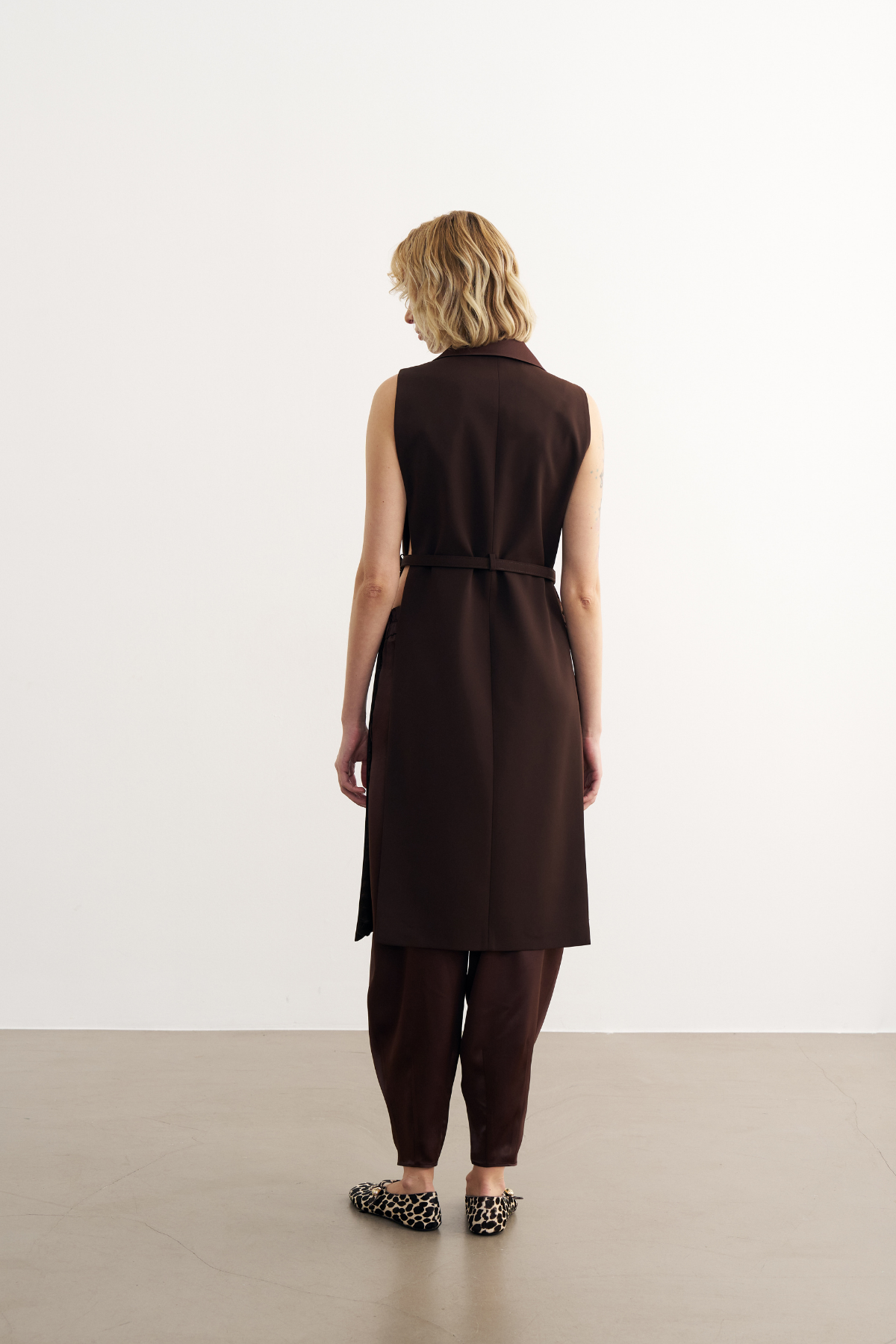 1815 Kemer Detaylı Uzun Yelek