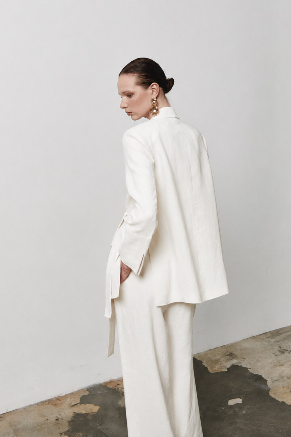 Oversize Belted Blazer Jacket