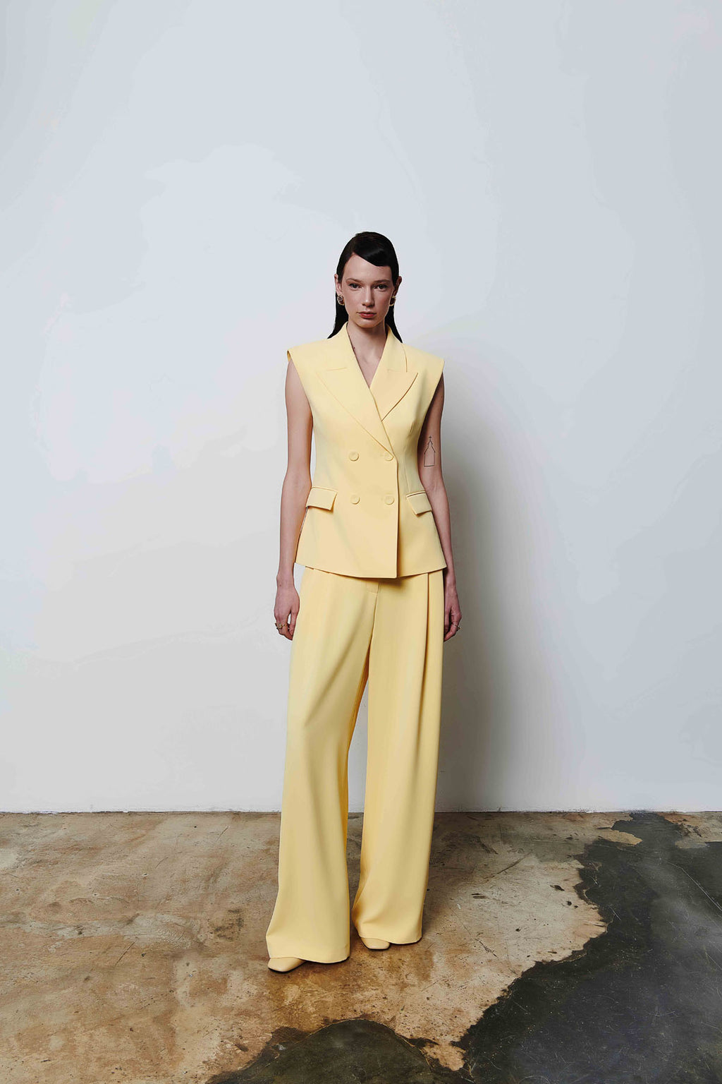 Kruvaze Kadın Kolsuz Yelek