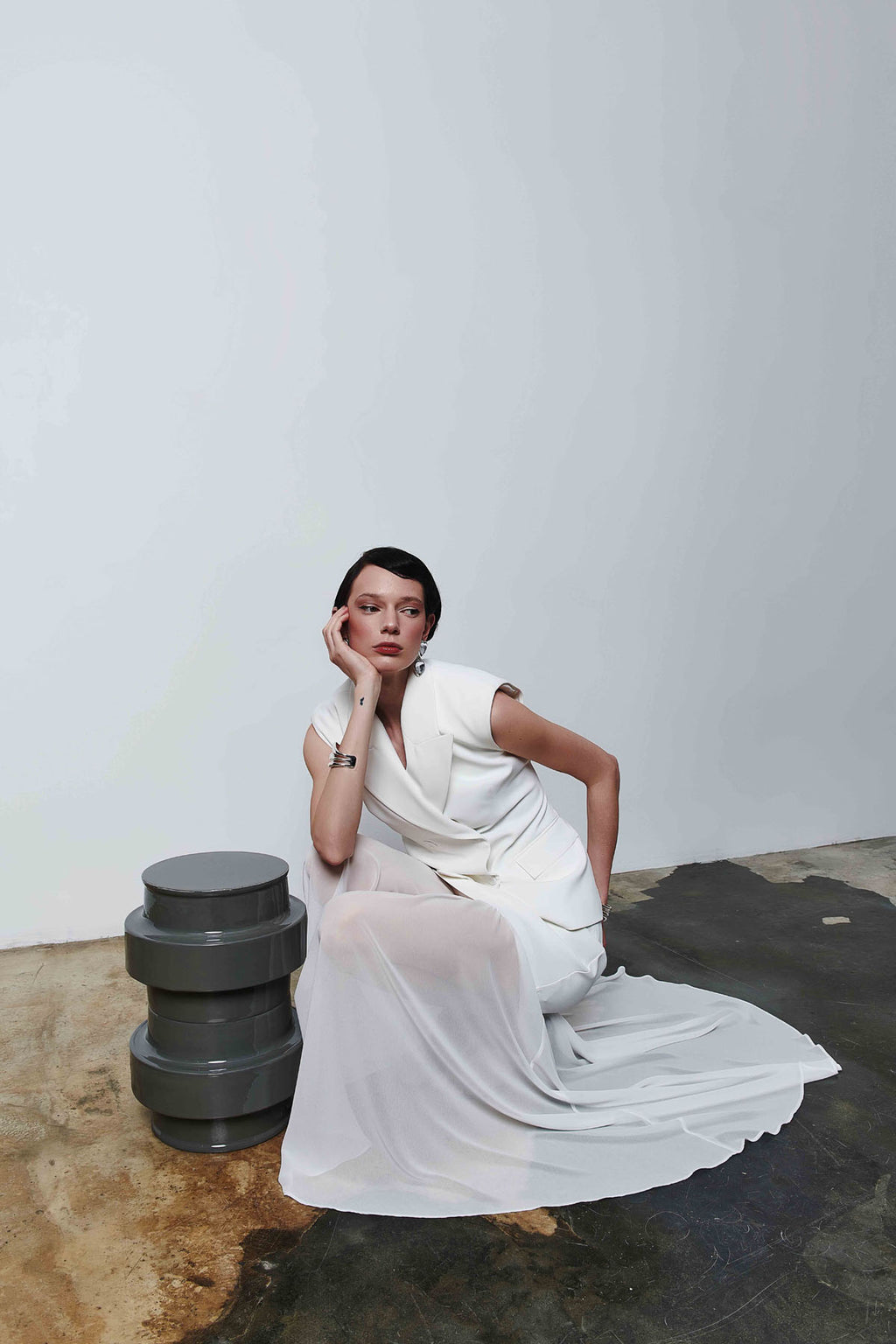 Kruvaze Kadın Kolsuz Yelek