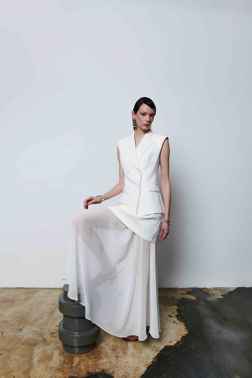 Kruvaze Kadın Kolsuz Yelek