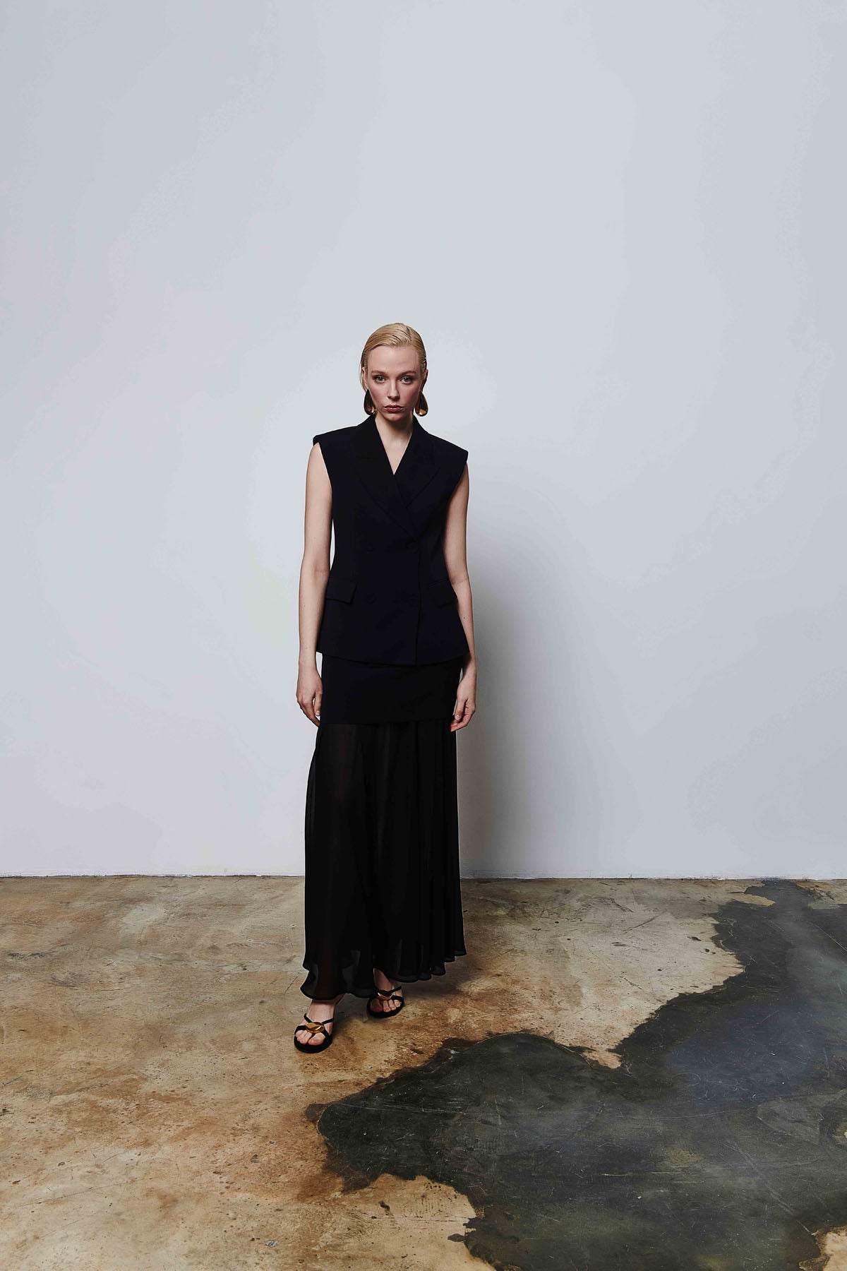 Kruvaze Kadın Kolsuz Yelek