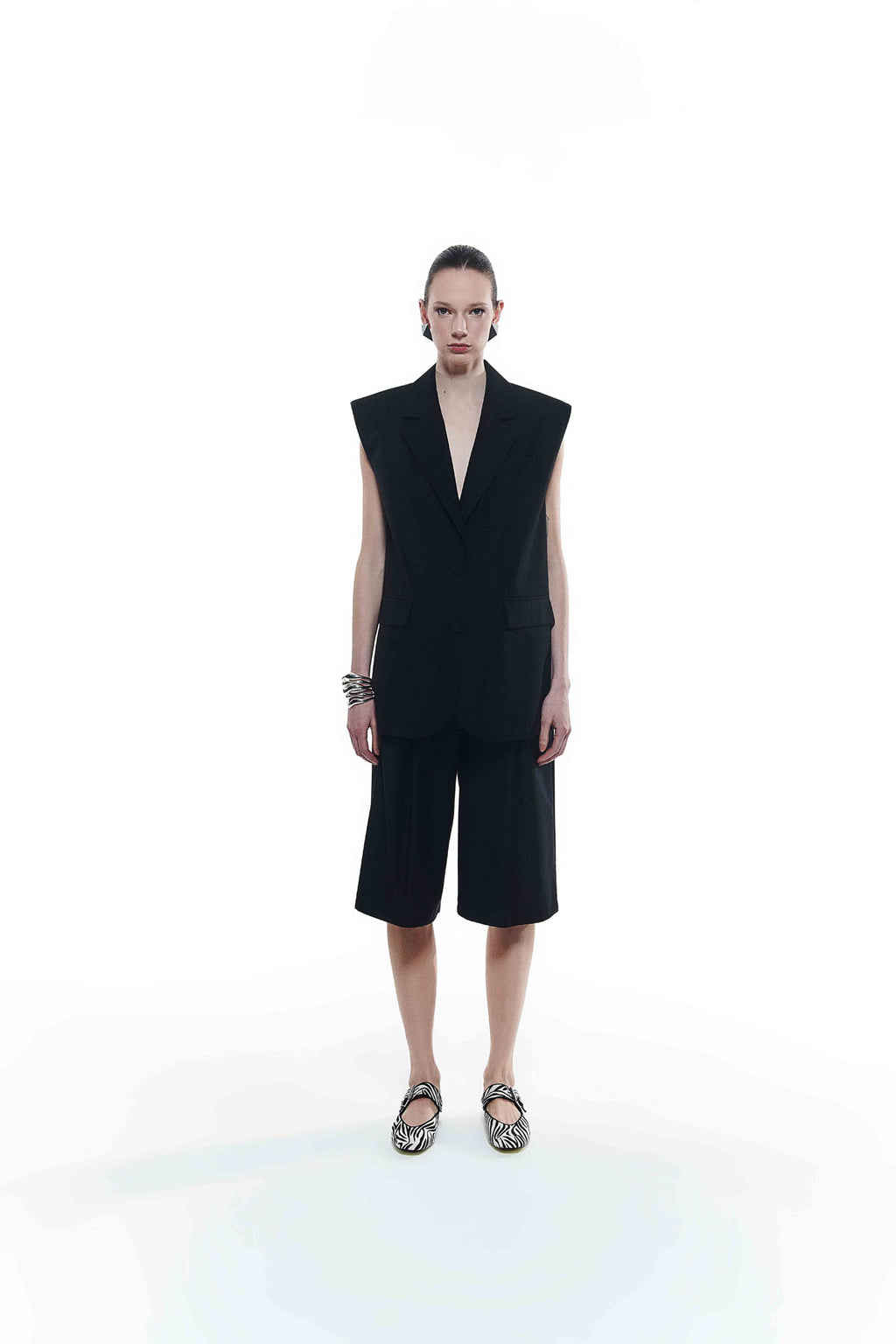 Oversize Kadın Kolsuz Yelek