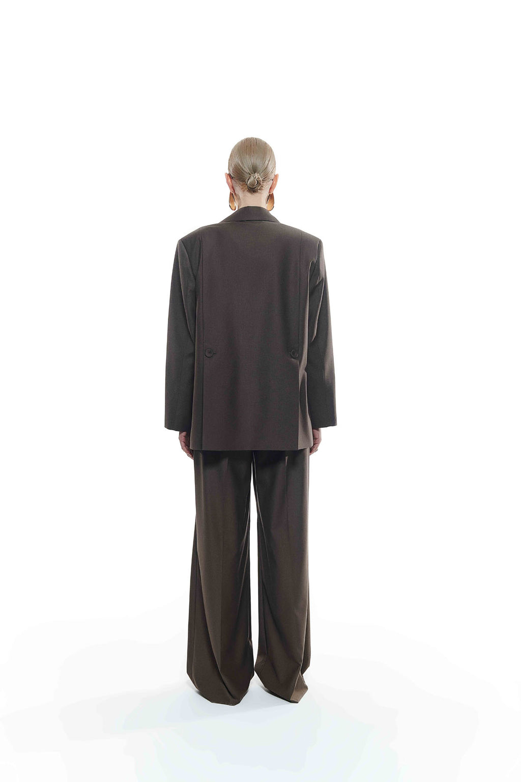 Kahverengi Kadın Blazer Ceket