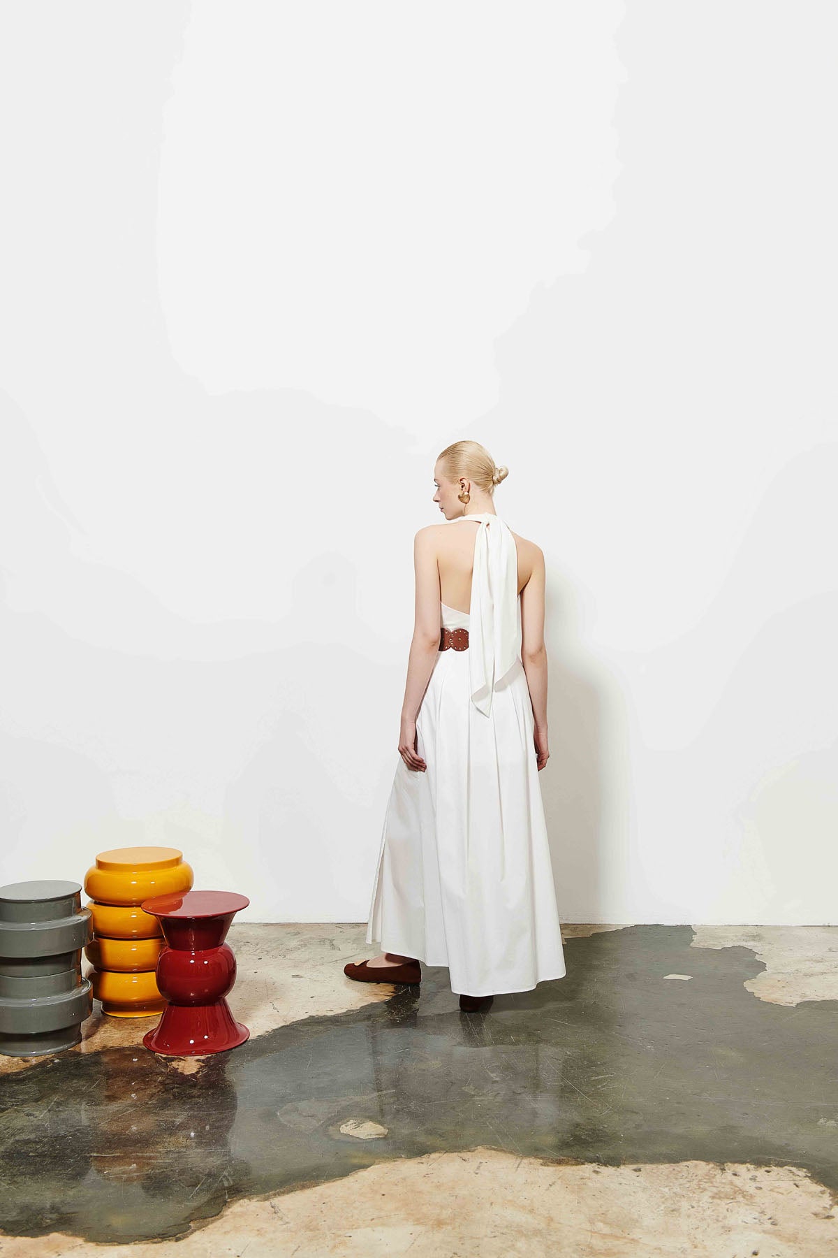 Kadın Yırtmaç Detaylı Uzun Elbise