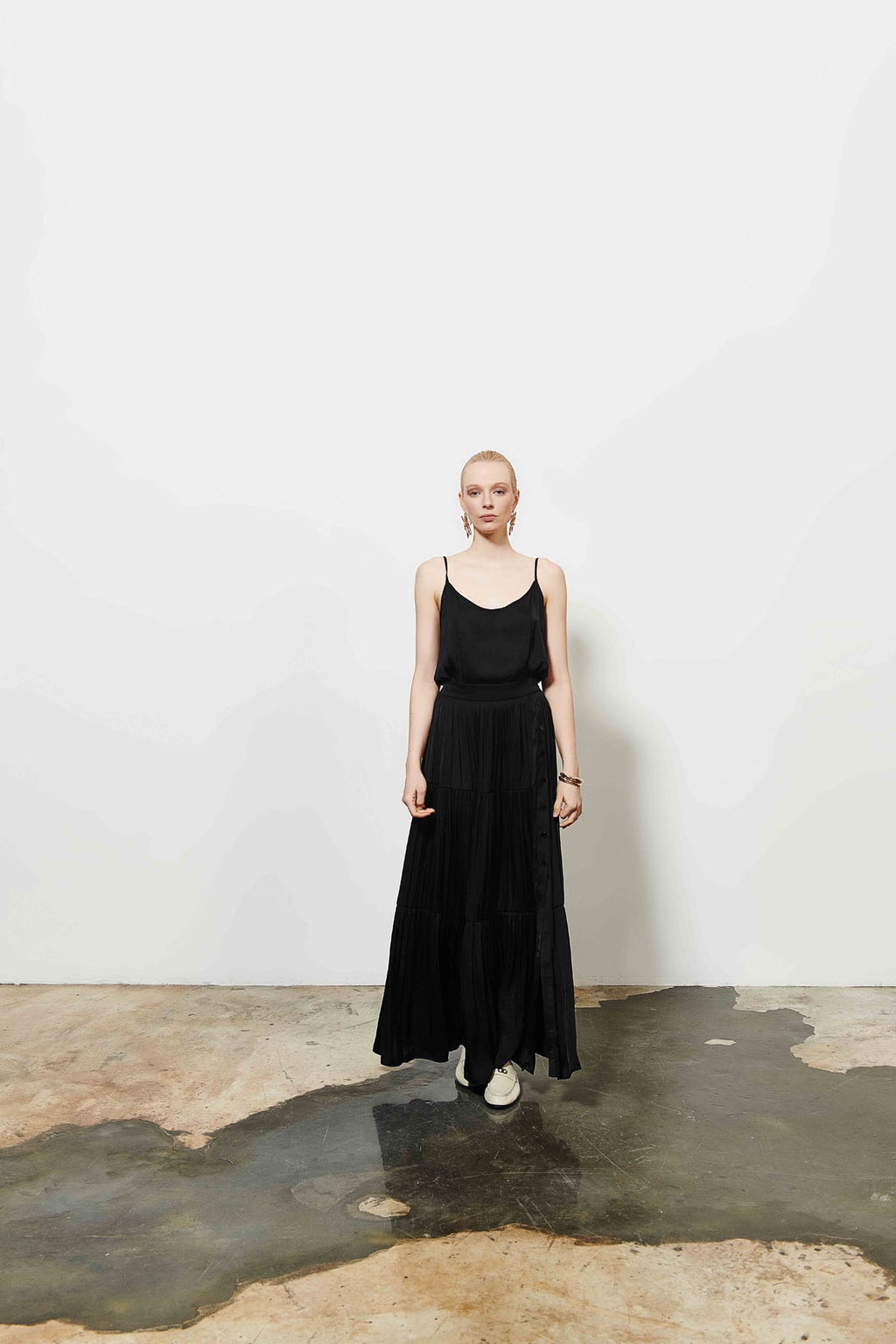 Kadın Kat Kat Maxi Etek