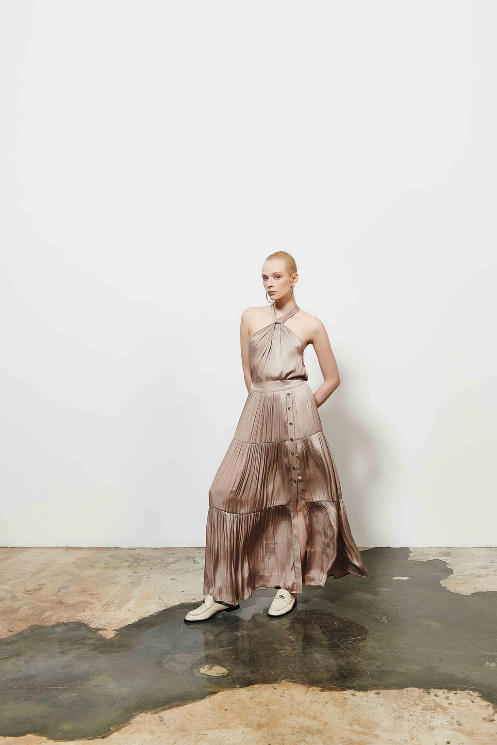 Kadın Kat Kat Maxi Etek