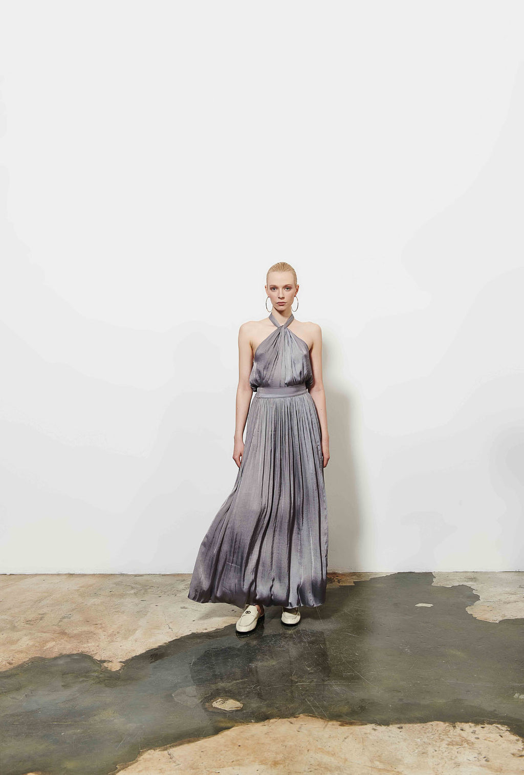 Kadın Saten Pilili Etek