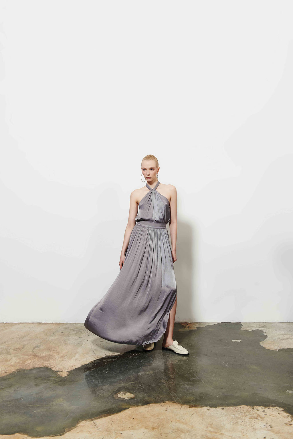 Kadın Saten Pilili Etek