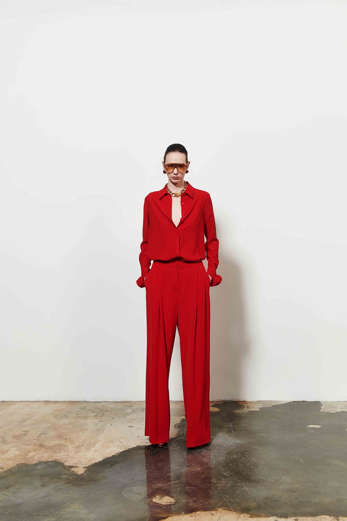 Uzun Kollu Kadın Gömlek