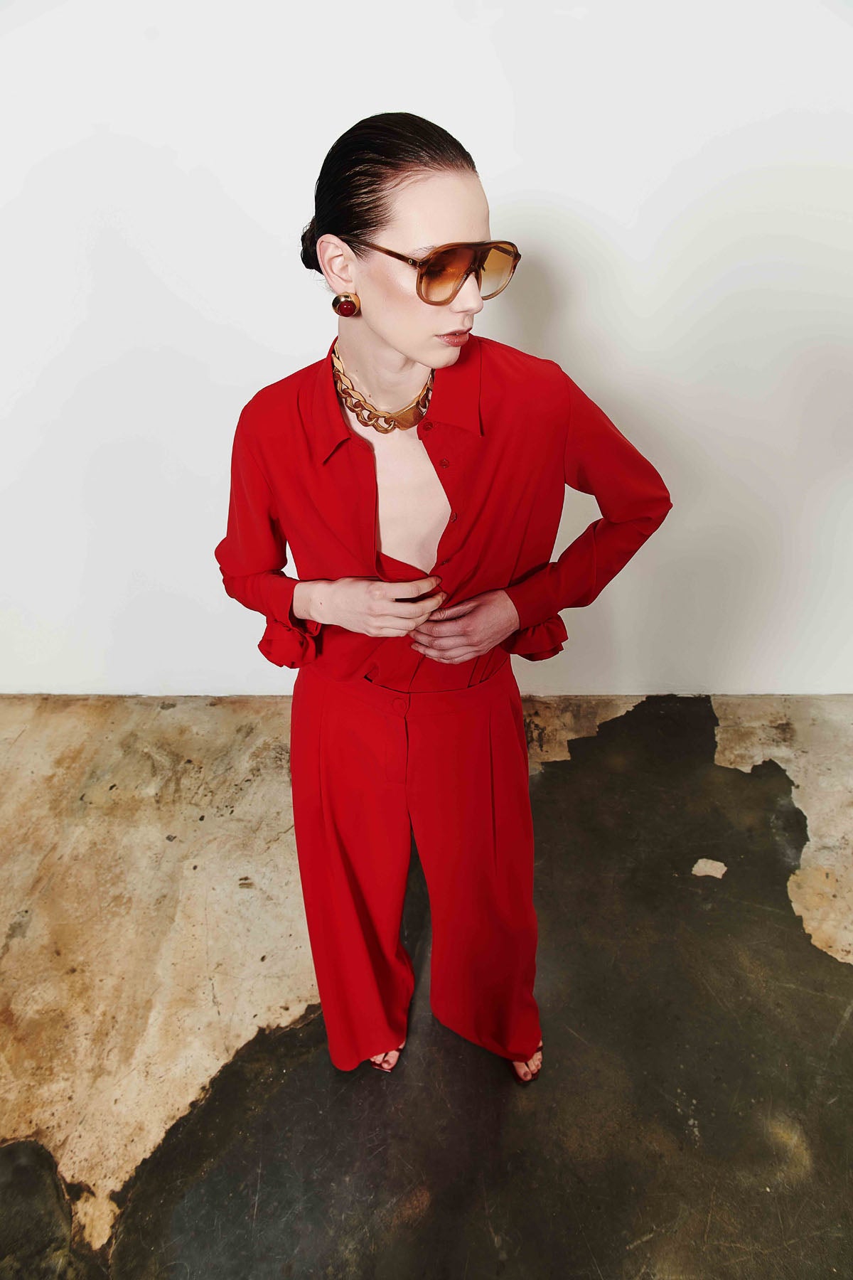 Uzun Kollu Kadın Gömlek