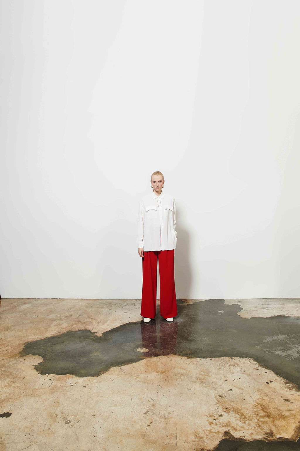 Kadın Cep Detaylı Gömlek