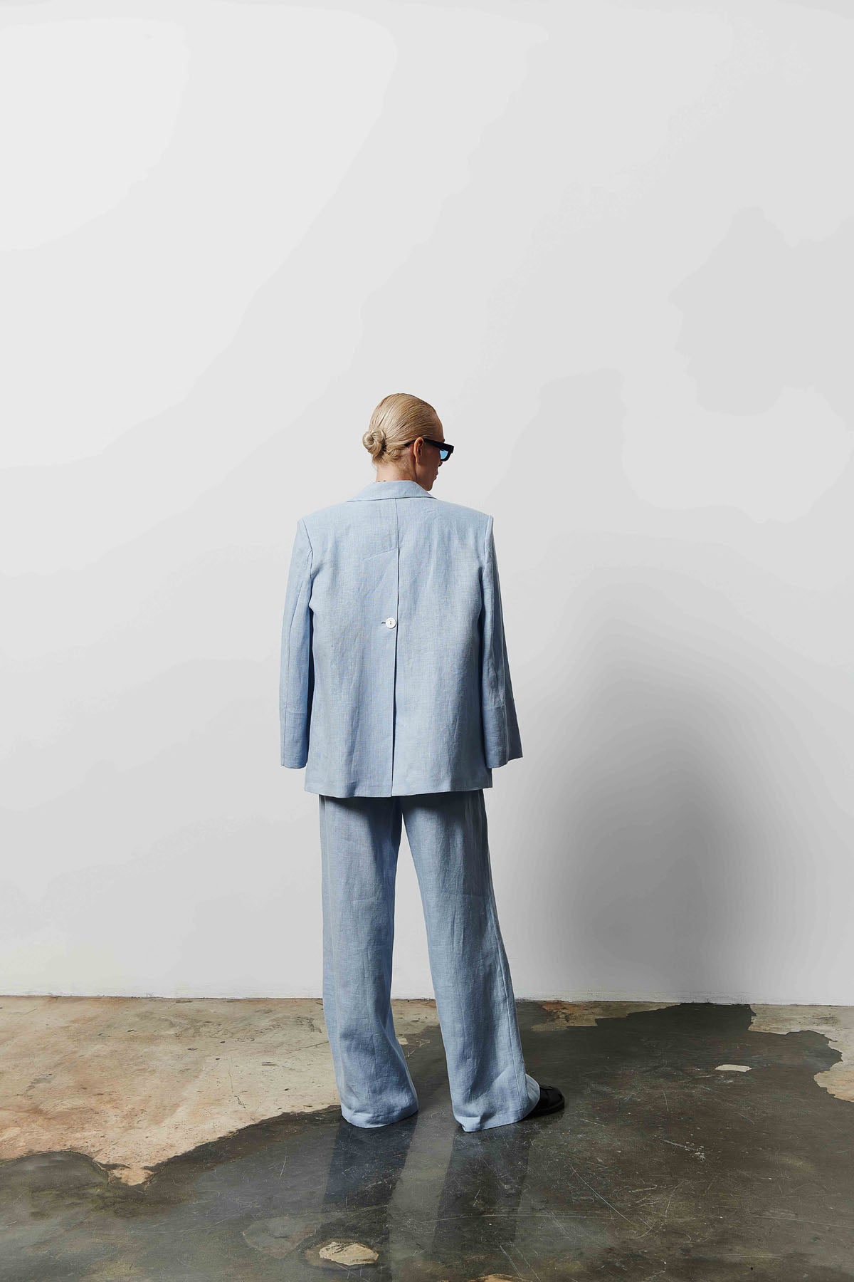 Kadın Keten Geniş Paça Pantolon