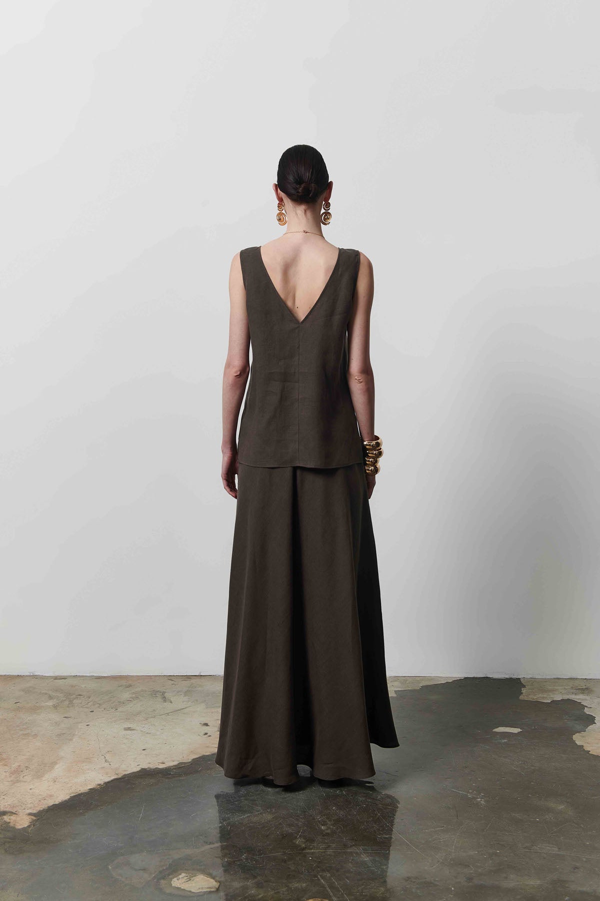 Kadın Yüksek Bel Maxi Etek