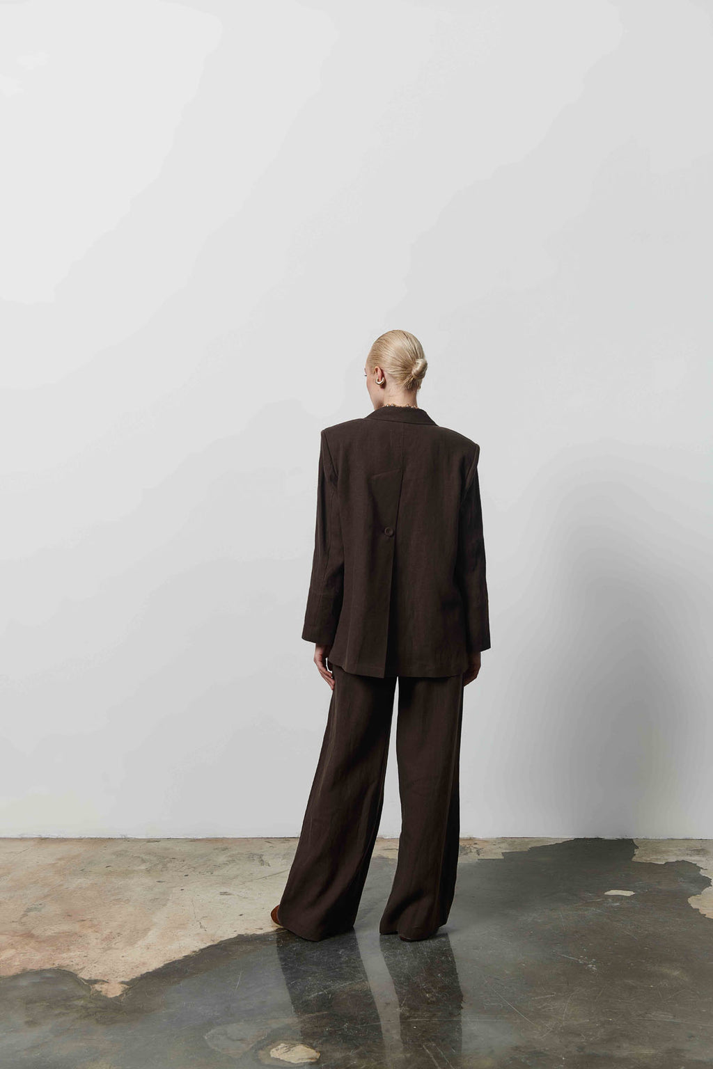 Kadın Keten Geniş Paça Pantolon