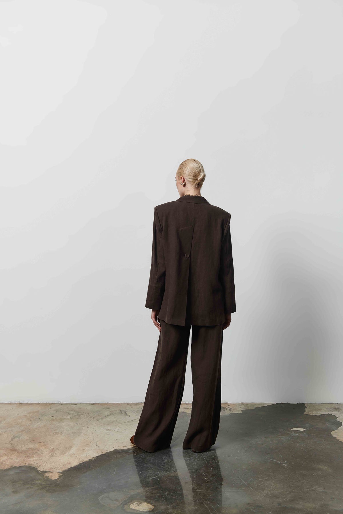 Kadın Keten Geniş Paça Pantolon