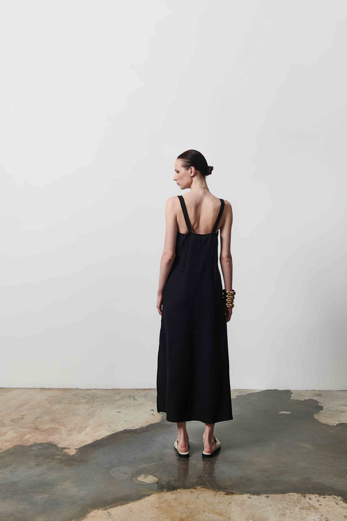 Kadın Askılı Uzun Elbise