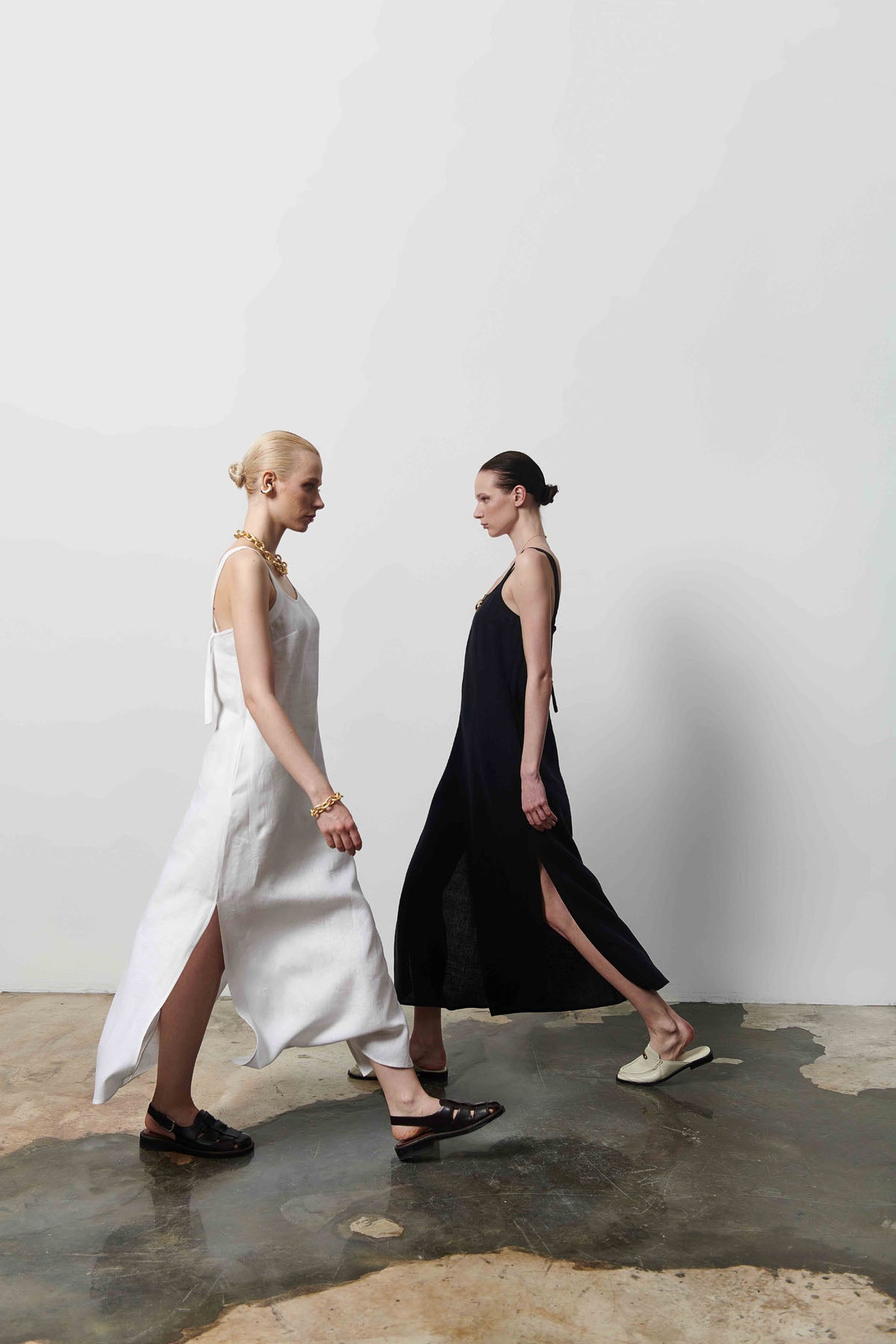 Kadın Askılı Uzun Elbise