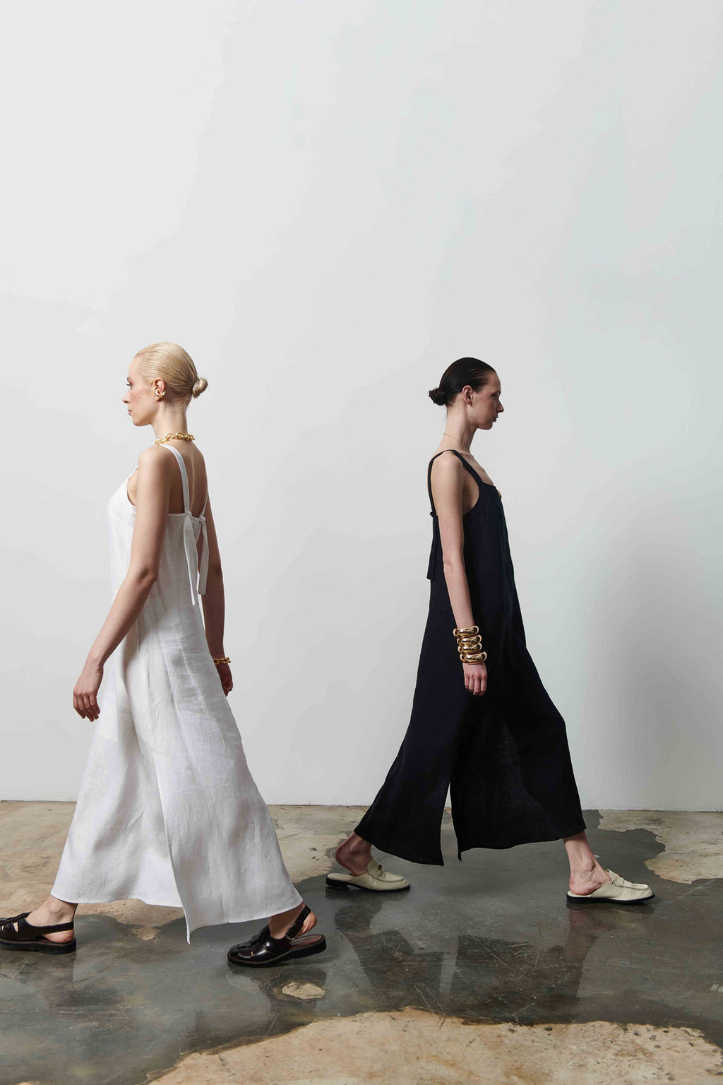 Kadın Askılı Uzun Elbise