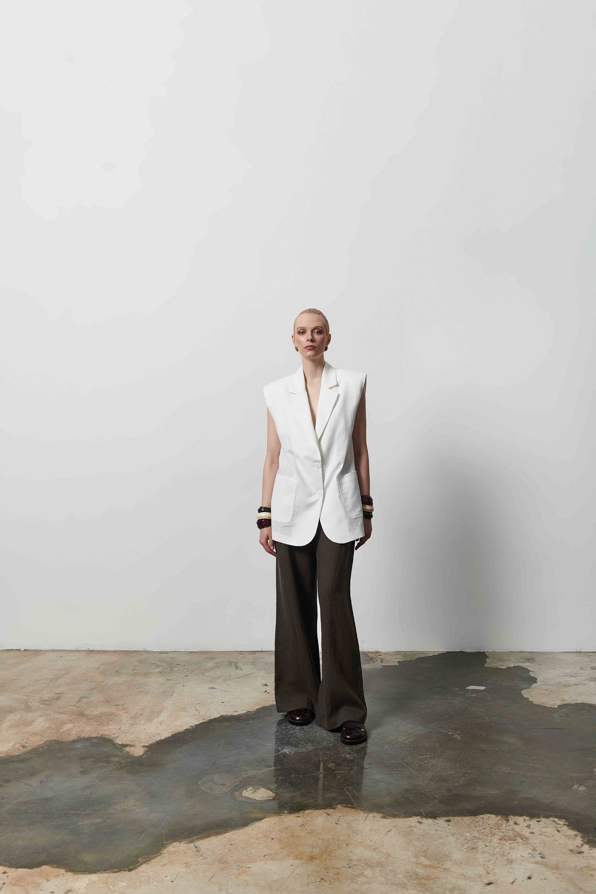 Oversize Kadın Uzun Yelek