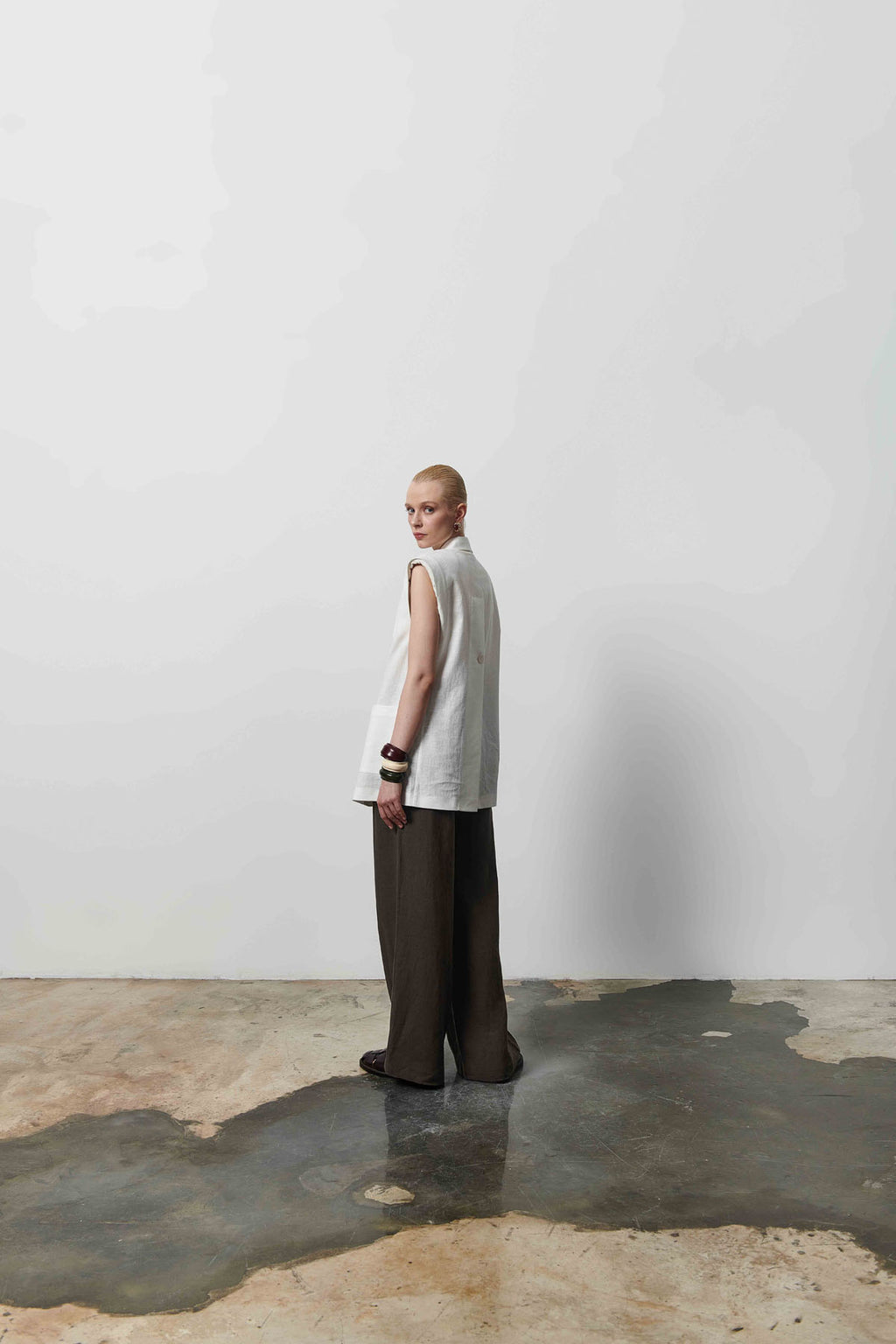 Oversize Kadın Uzun Yelek