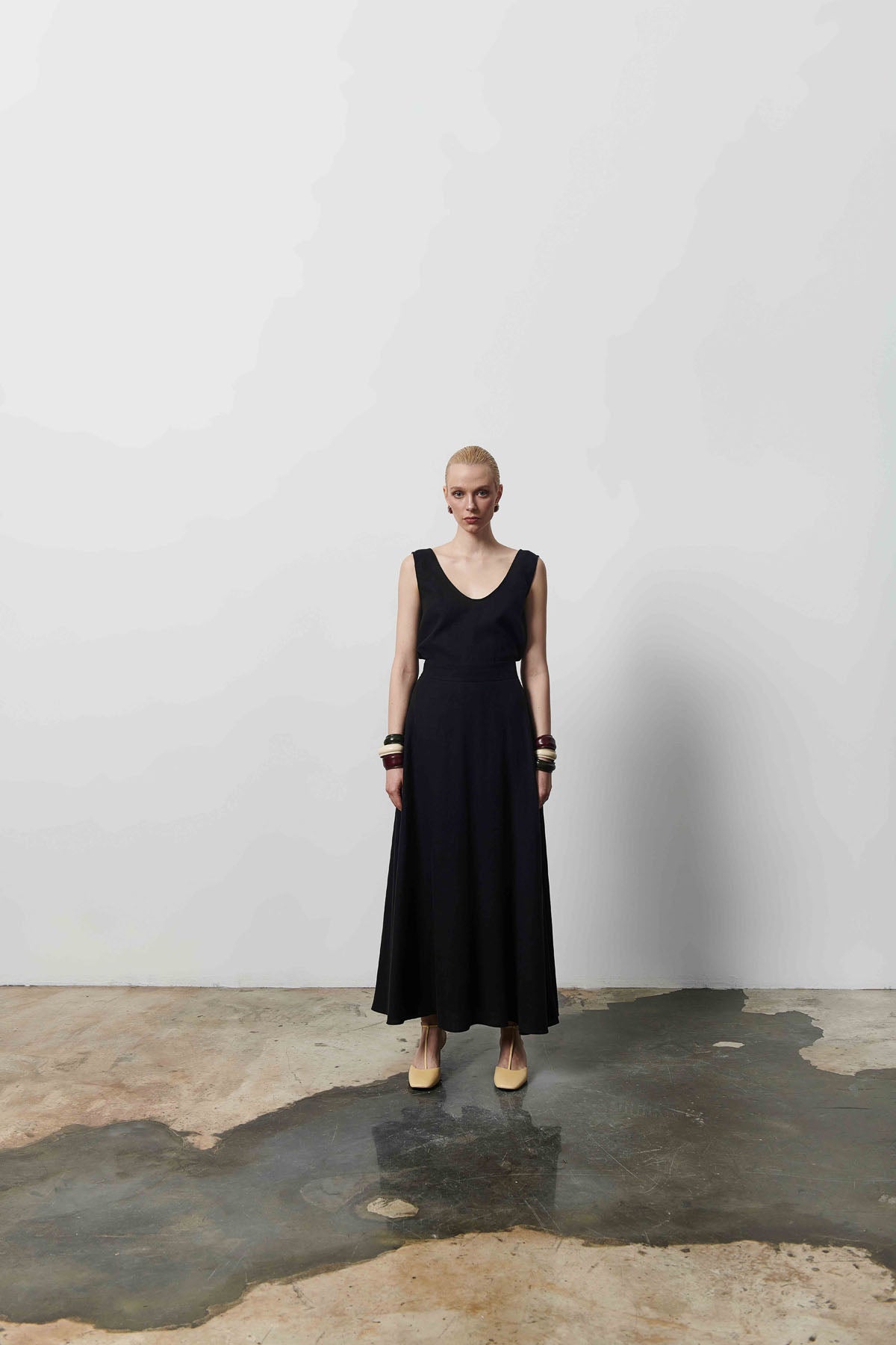 Kadın Yüksek Bel Maxi Etek