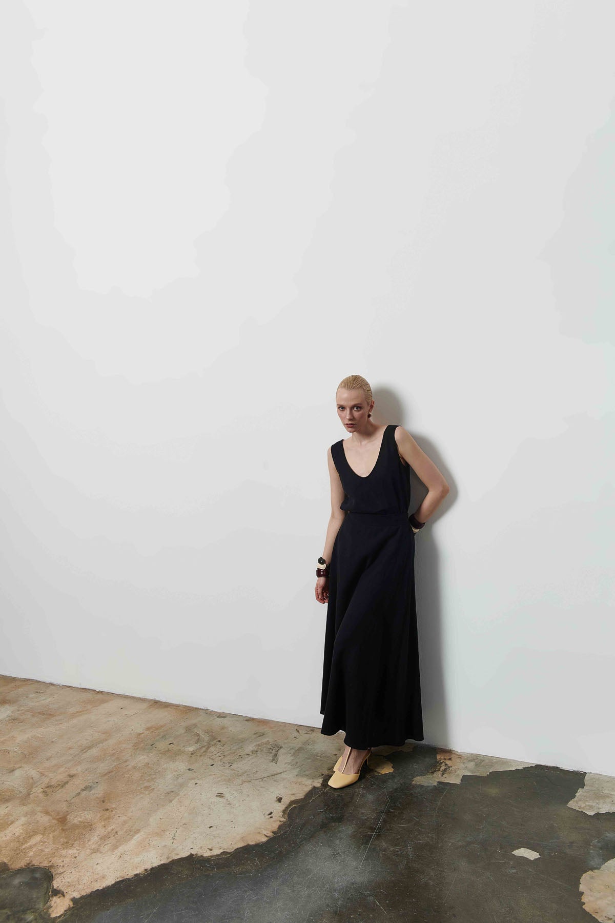 Kadın Yüksek Bel Maxi Etek